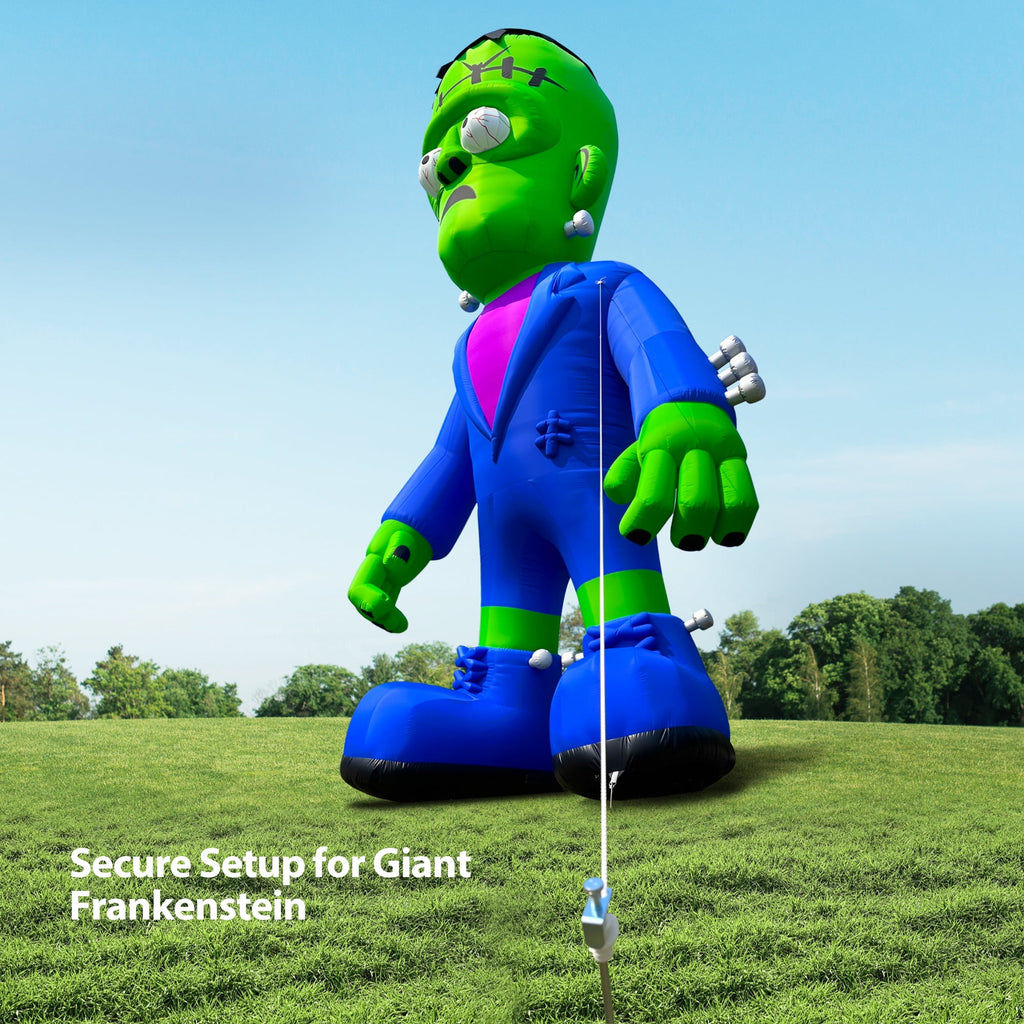 Wellcomer 20ft Giant Inflatable Frankenstein with Blower - Halloween Outdoor Decor