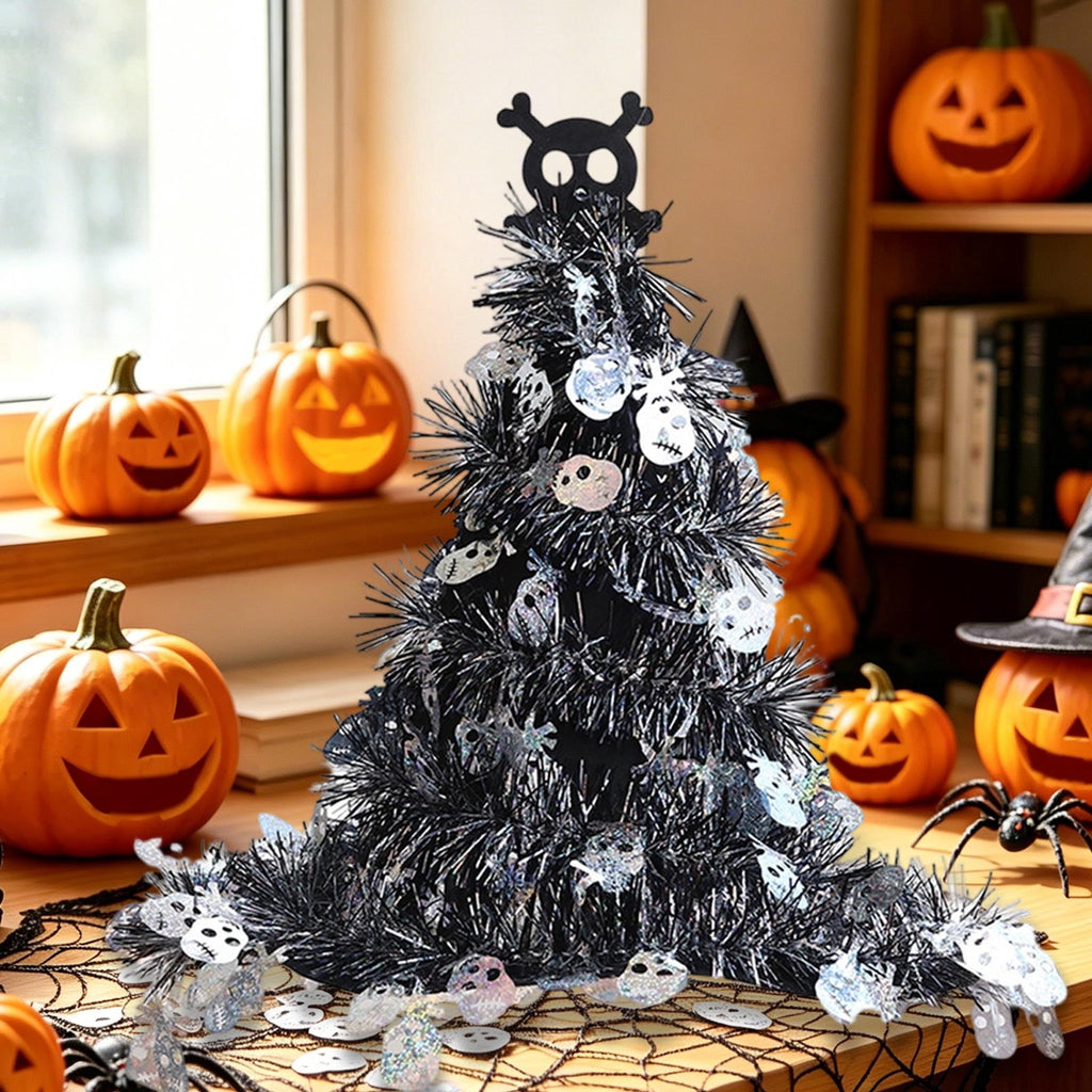 1Pc Halloween Mini Pumpkin Branches Artificial Black Twigs Vase Fillers for Table Mantel Centerpiece Creepy Gothic Scary House Decor