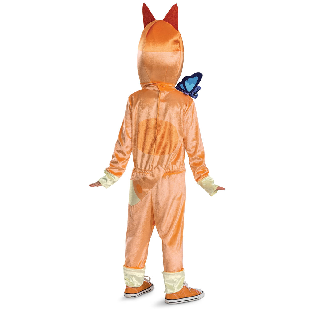 Bluey Bingo Halloween Costume for Children with Flappy Butterfly, Toddlers Size 3T-4T, by Disguise