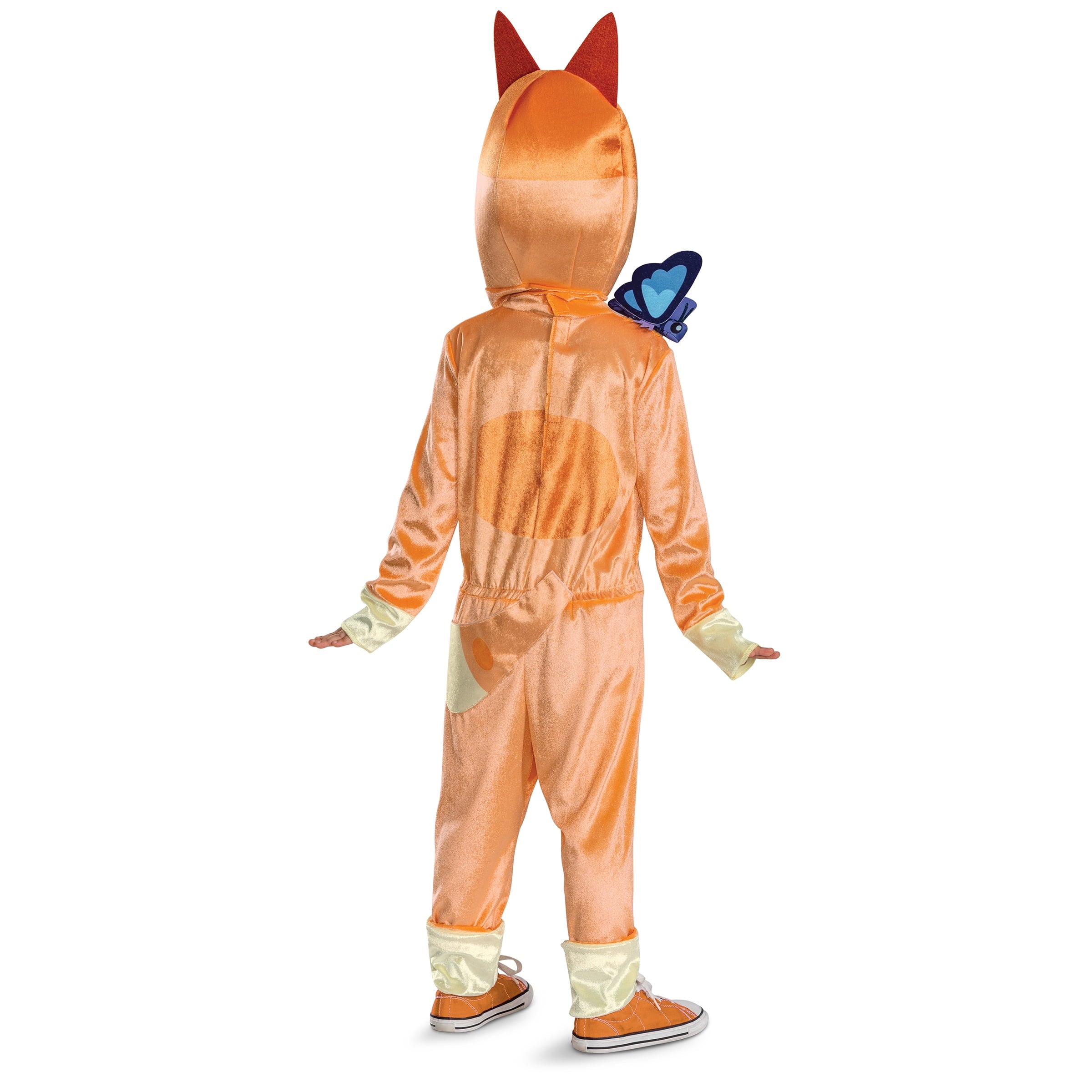 Bluey Bingo Halloween Costume for Children with Flappy Butterfly, Toddlers Size 3T-4T, by Disguise