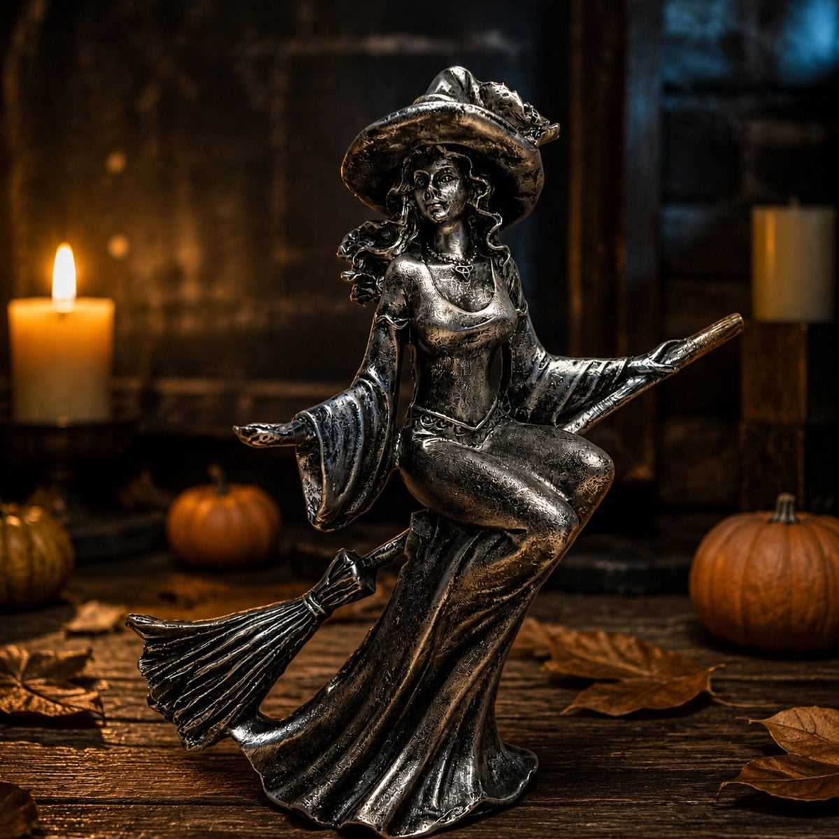 Halloween Witch Lamp,Stained Gothic Witch Hat Led Lamp for Stained Glass Inspired, Spooky Decorative Standing Night Light,Unique Halloween Party Lighting Decorations Door for Indoor