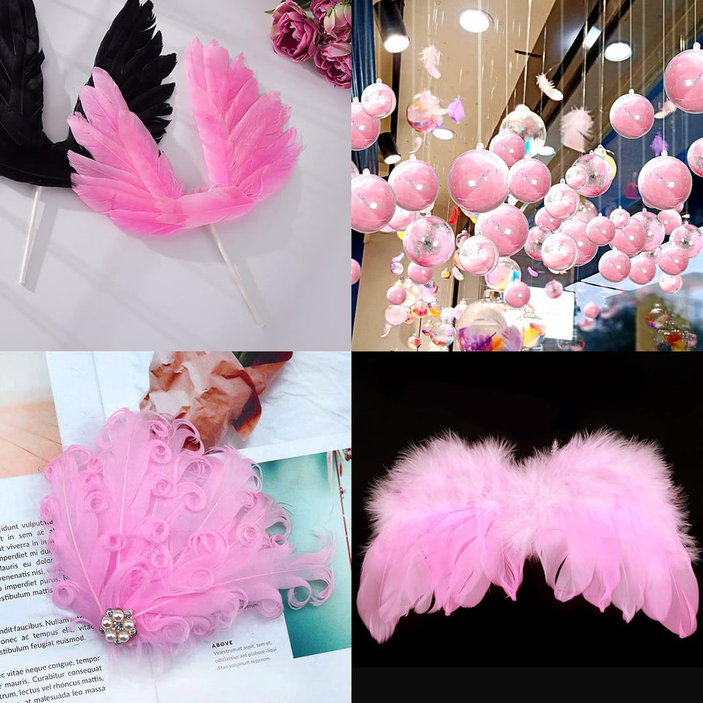 600PCS Red Feathers, 3-4.7 inch Feathers Bulk for DIY Crafts Wedding Halloween Costume Party Decorations Dream Catcher Supplies