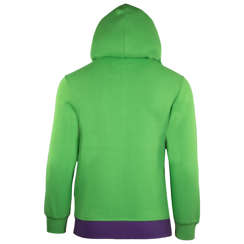 Marvel Avengers Boys Zip-Up Hooded Cosplay Sweatshirt, Black Panther, Hulk, or Miles Morales Spider-Man (Hulk, Size 8)