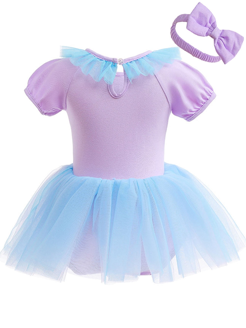 WIBACKER Infant Baby Girls Princess Romper Costume Onesie Fancy Dress Bodysuit with Headband Halloween Birthday Dresses