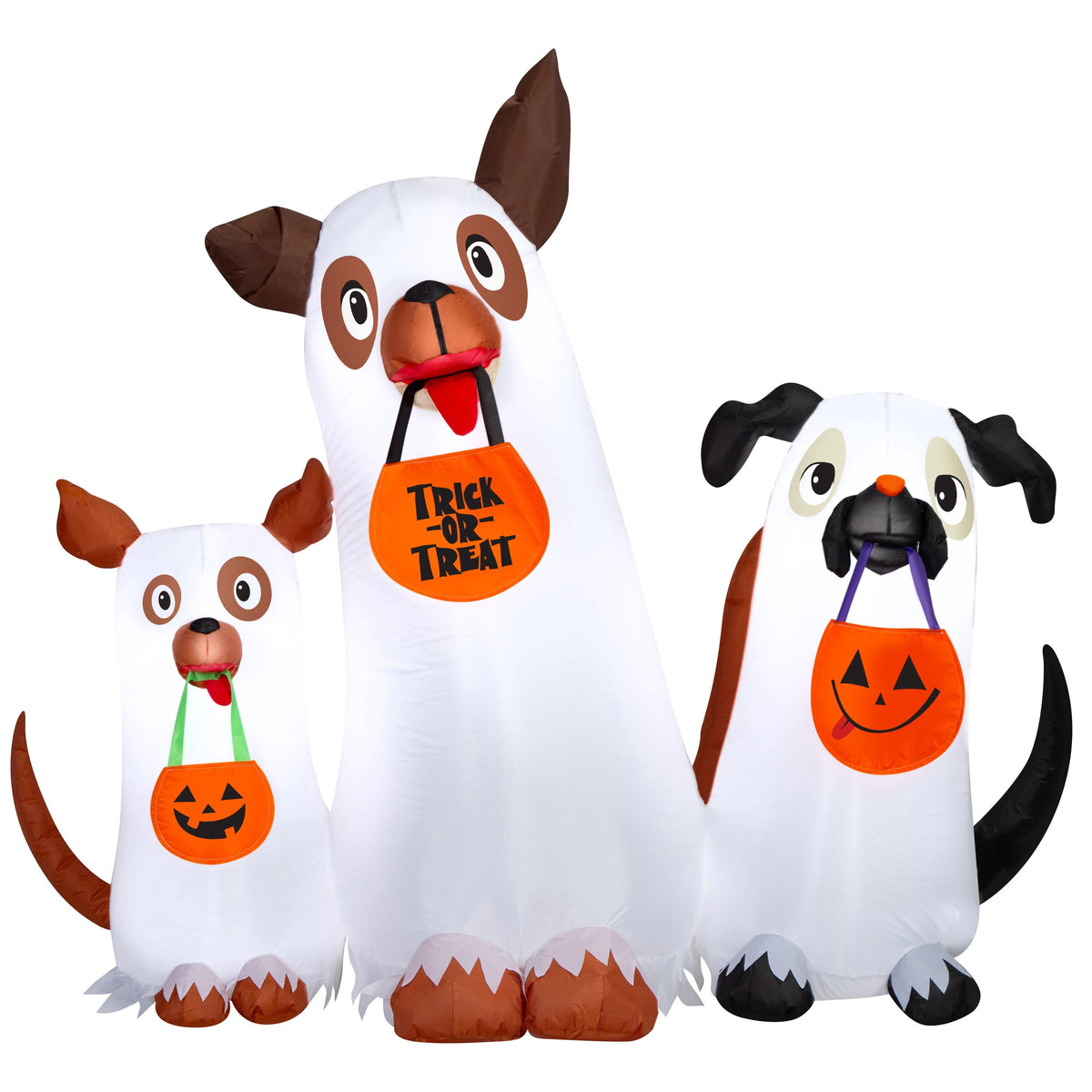 Ghost Dog Trio Airblown Yard Inflatable, Multicolor, 6', Halloween by Way To Celebrate