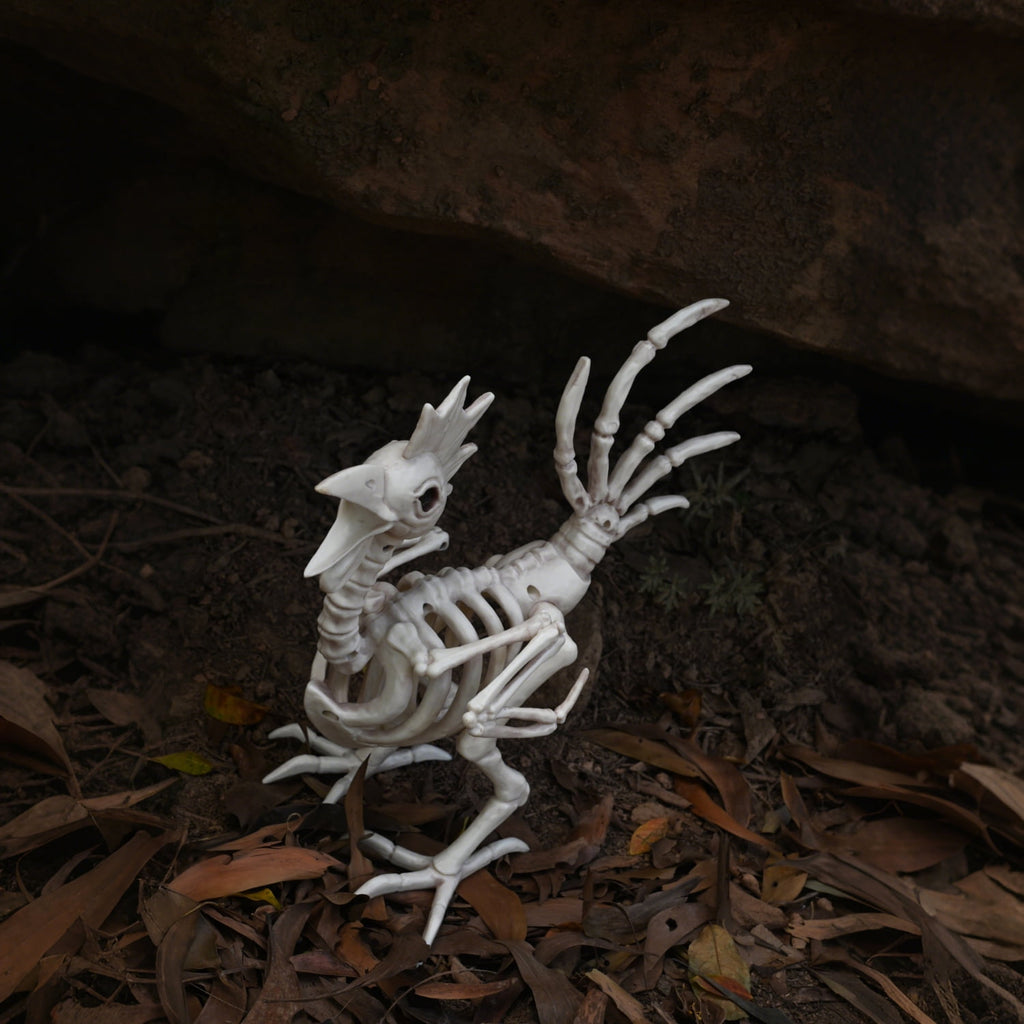 Seasons 12" Skeleton Rooster Halloween Decoration for Crazy Bonez Skeleton Line