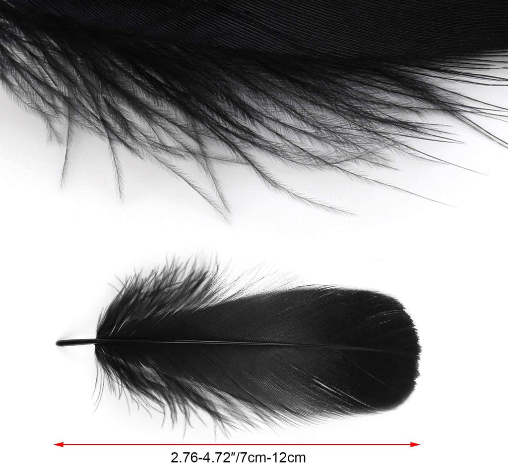 600PCS Red Feathers, 3-4.7 inch Feathers Bulk for DIY Crafts Wedding Halloween Costume Party Decorations Dream Catcher Supplies