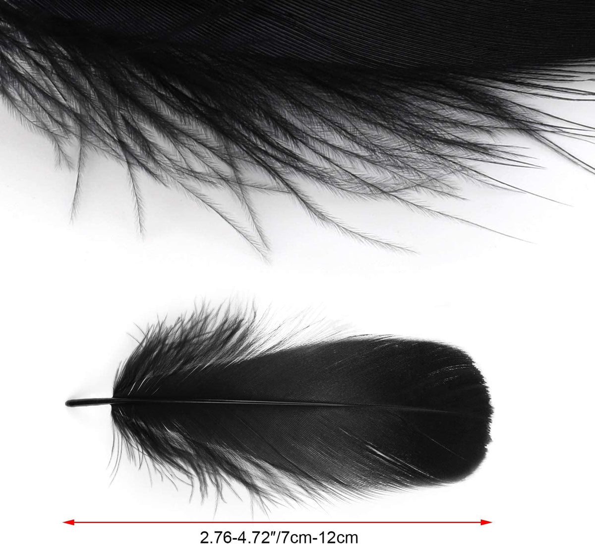 600PCS Red Feathers, 3-4.7 inch Feathers Bulk for DIY Crafts Wedding Halloween Costume Party Decorations Dream Catcher Supplies
