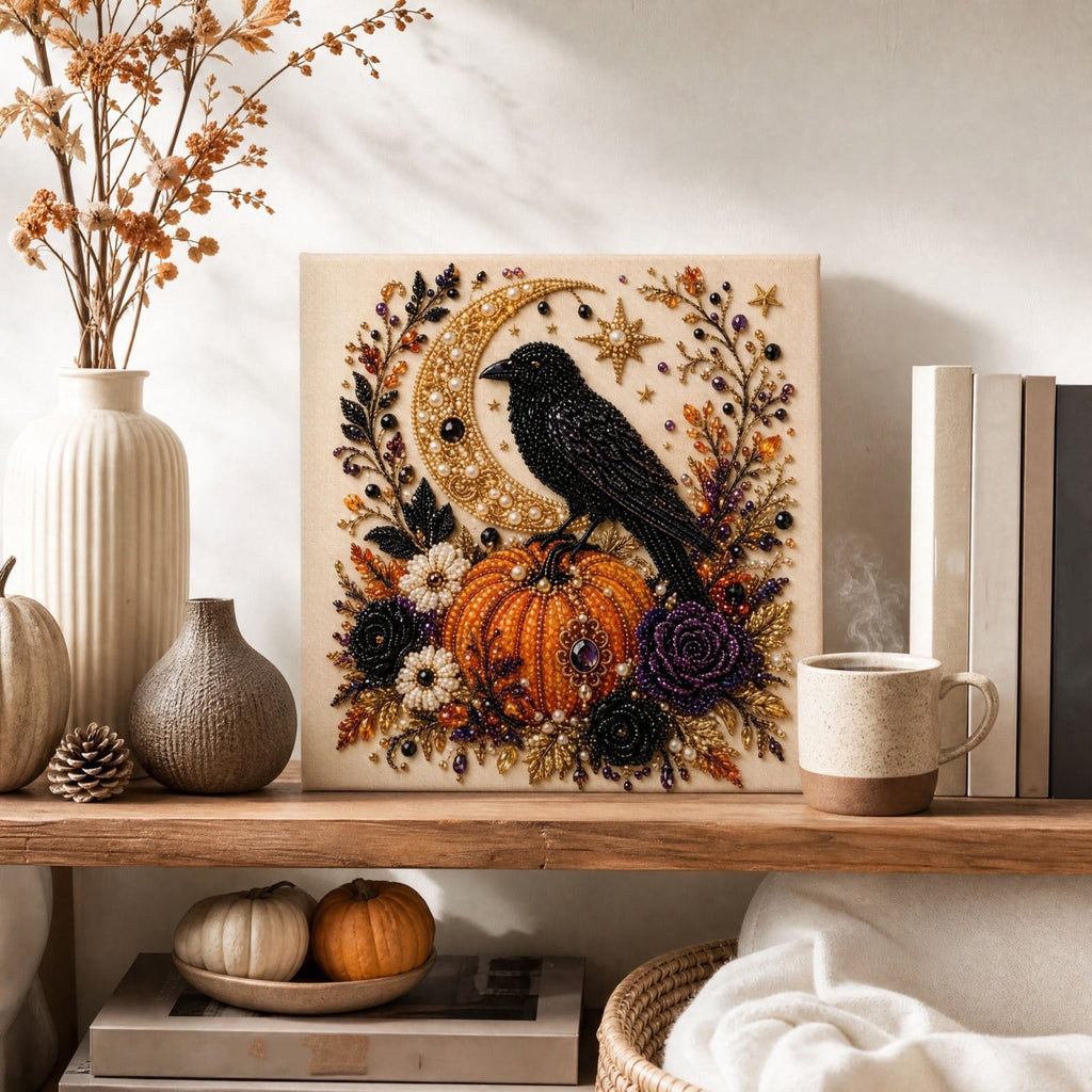SCNOR Artificial Fall Oak Leaves 2-Pack, Faux Autumn Stems for Vase, Thanksgiving Halloween Table Decor