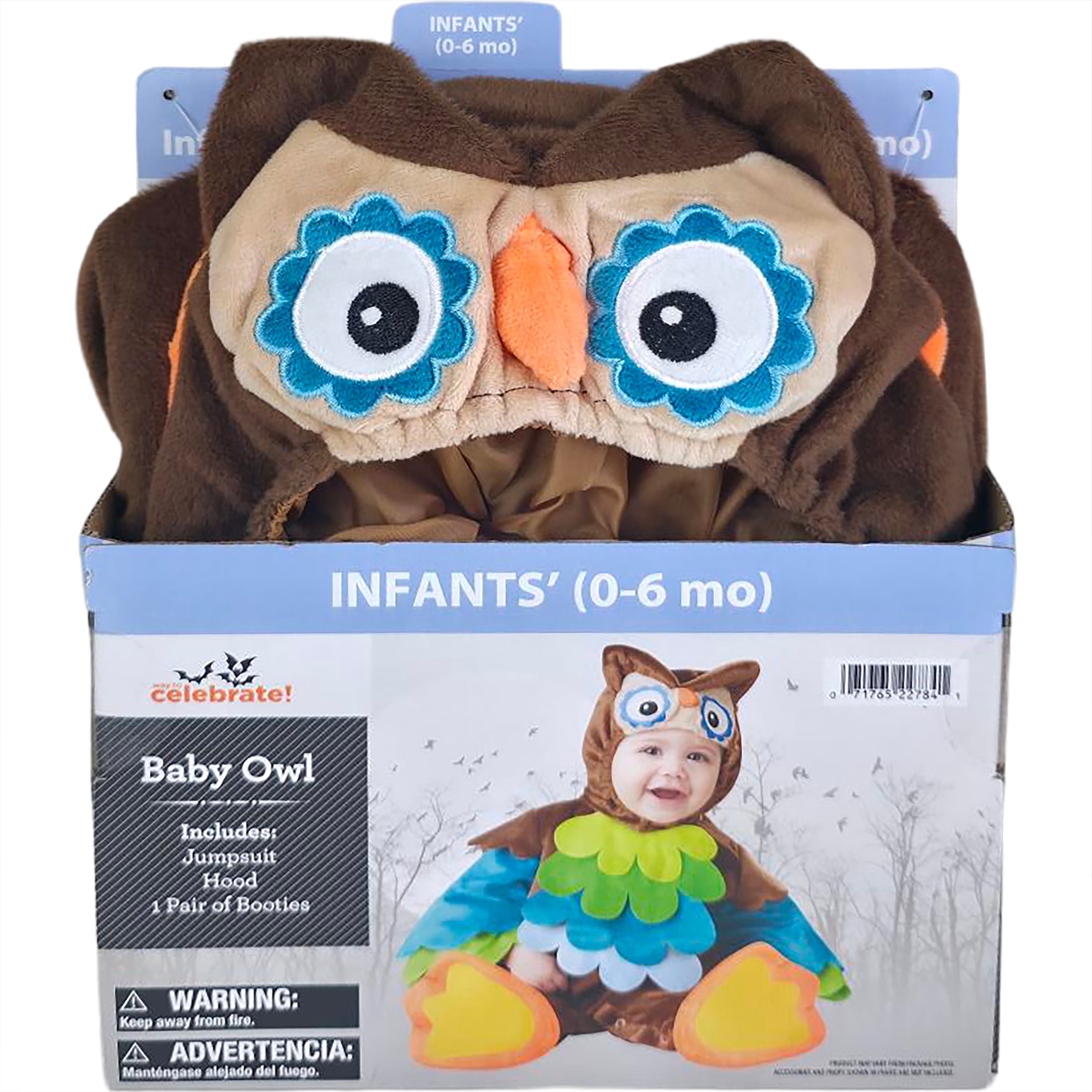 Baby Owl Halloween Costume for Infant, Size 6-12M, by Way to Celebrate