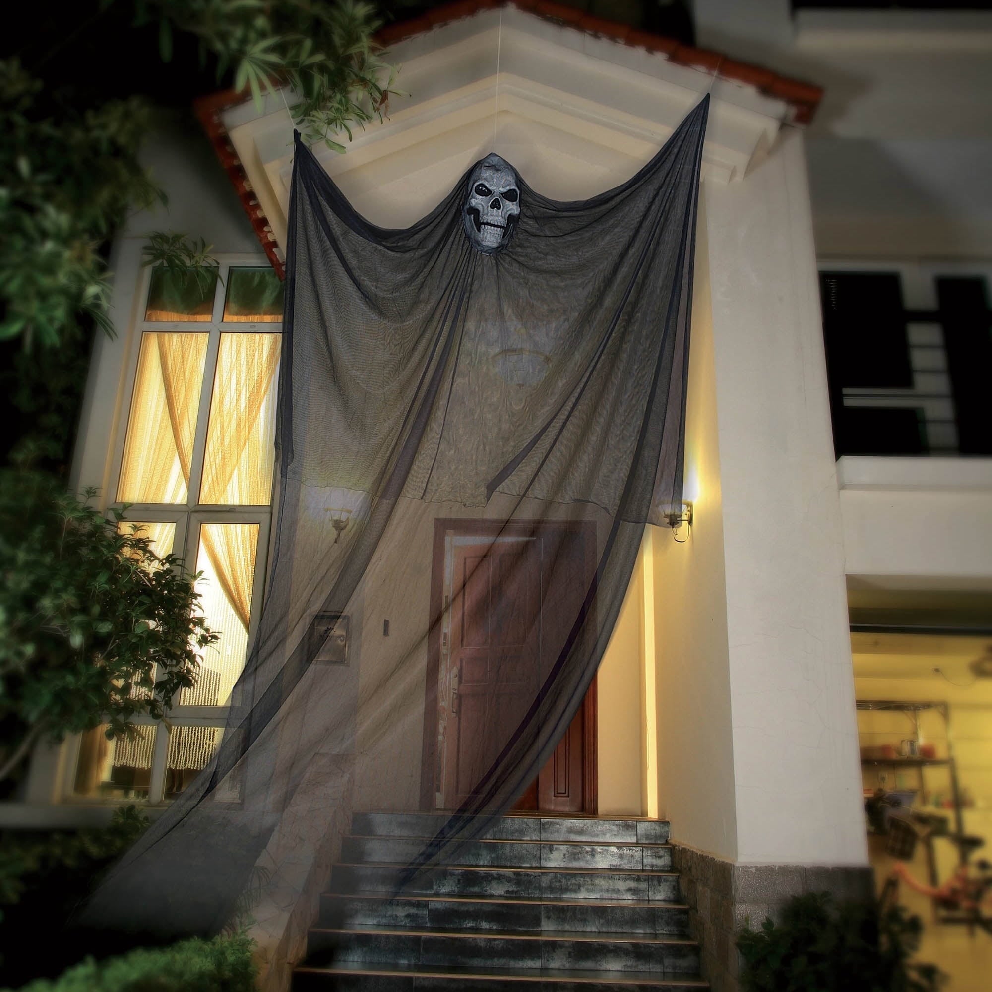 Floating Reaper Outdoor Decoration, Black and Gray, 7', Halloween by Way To Celebrate