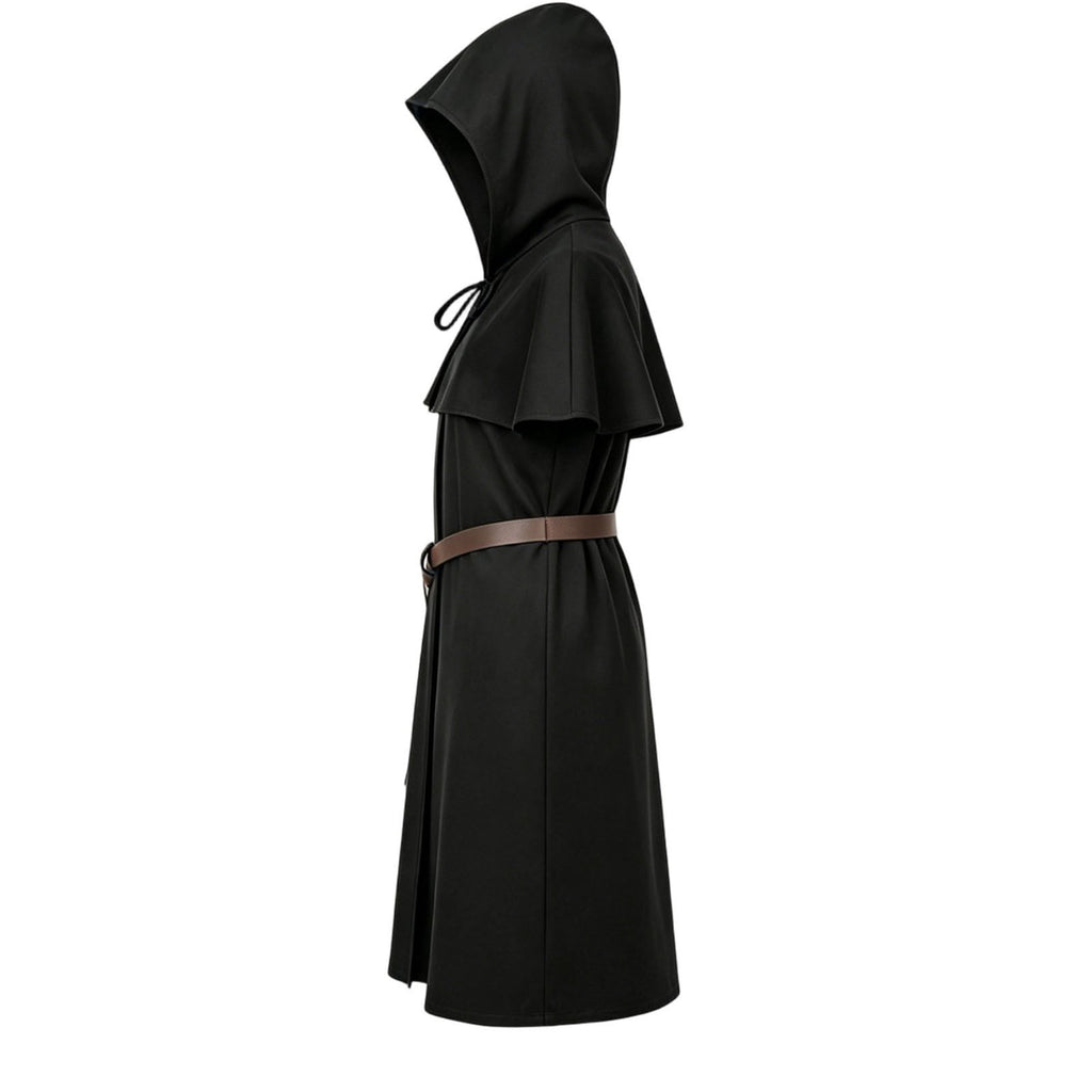 QATAINLAV Womens Gothic Hoodies Dress Fall Winter Long Sleeve Velvet Sweatshirts Cute Cat Ear Hooded Zip up Dresses with Pockets, Wine, M