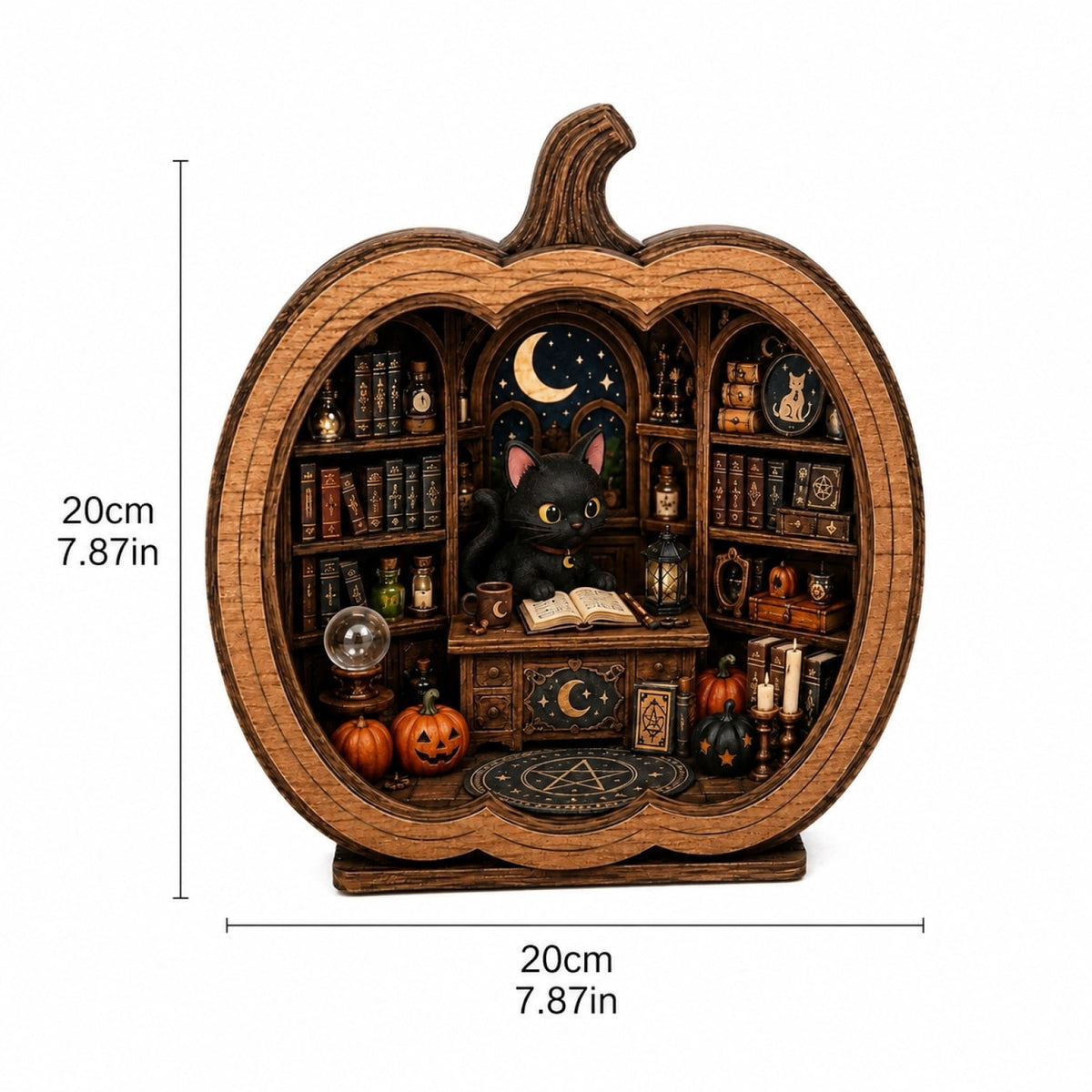 THOPBPRK Black Halloween Pumpkin Decoration for Home, Gothic Table Centerpiece Decor, Fall Figurine for Party and Seasonal Indoor Display