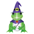 Wizard Frog Airblown Yard Inflatable, Purple and Green, 3.5', Halloween by Way To Celebrate