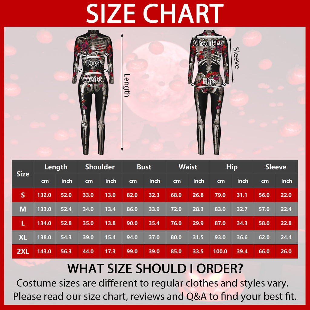 Alaiyaky Halloween Costumes for Women 3D Print Skeleton Jumpsuit Skeleton Costume Sexy Bodycon Bodysuit Vampire Costume Adult Spooky Costume Design's for Parties