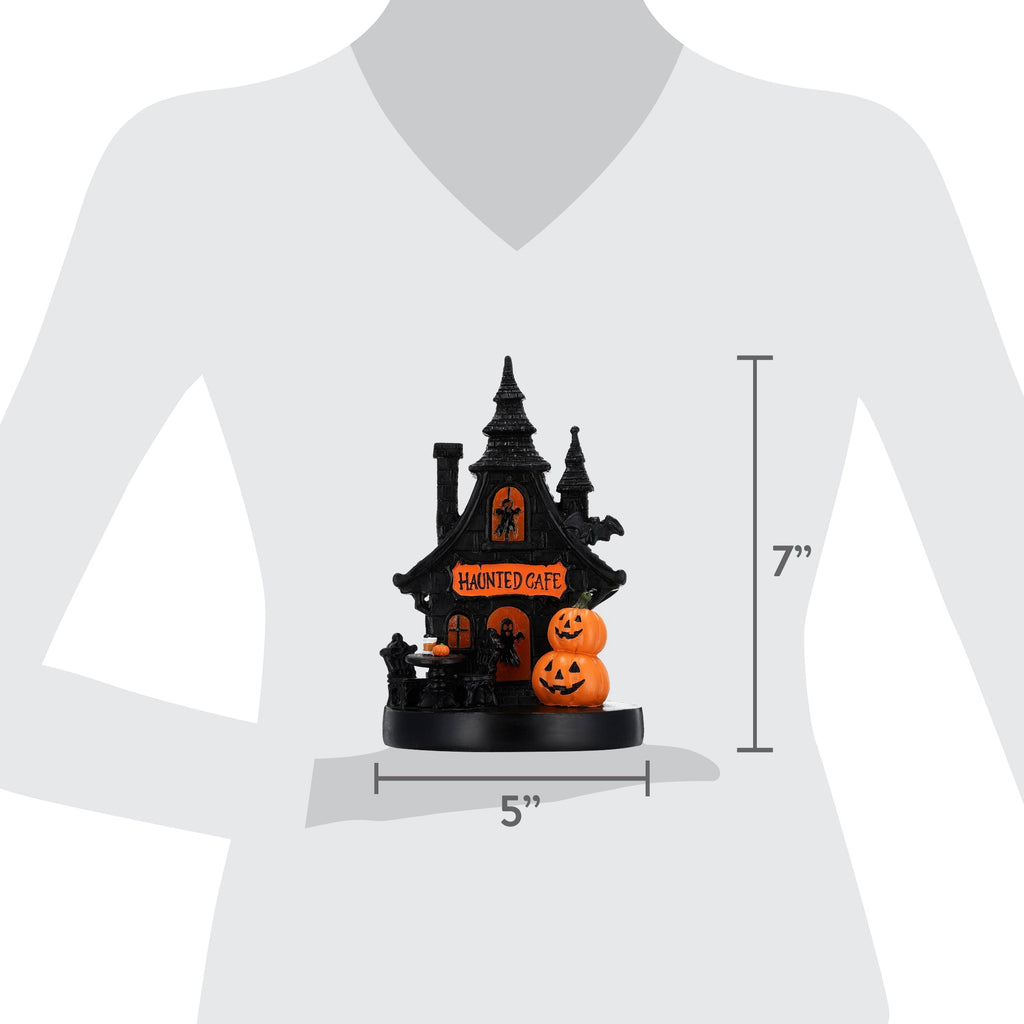 Light-Up Resin Haunted House Decoration, Multicolor, 7", Halloween by Way To Celebrate