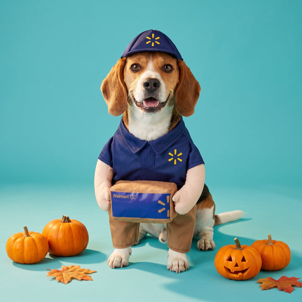 Vibrant Life Halloween Walmart Delivery Driver Costume for Dogs, Multicolor, XL
