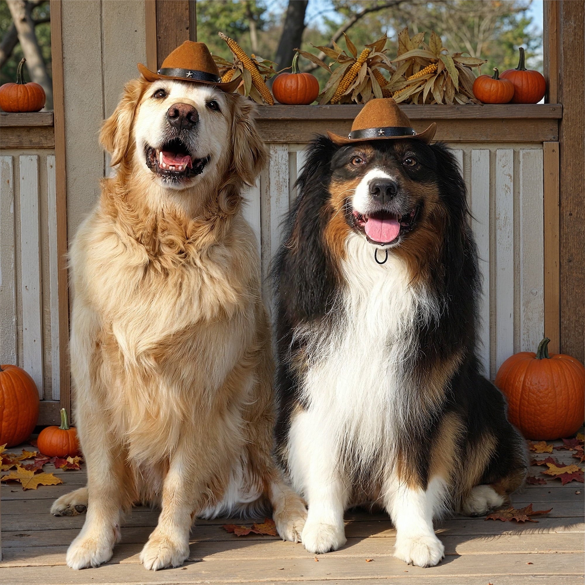 Vibrant Life Halloween Pet Cowboy Hat Costume Accessory for Dogs & Cats, Brown, XS/S