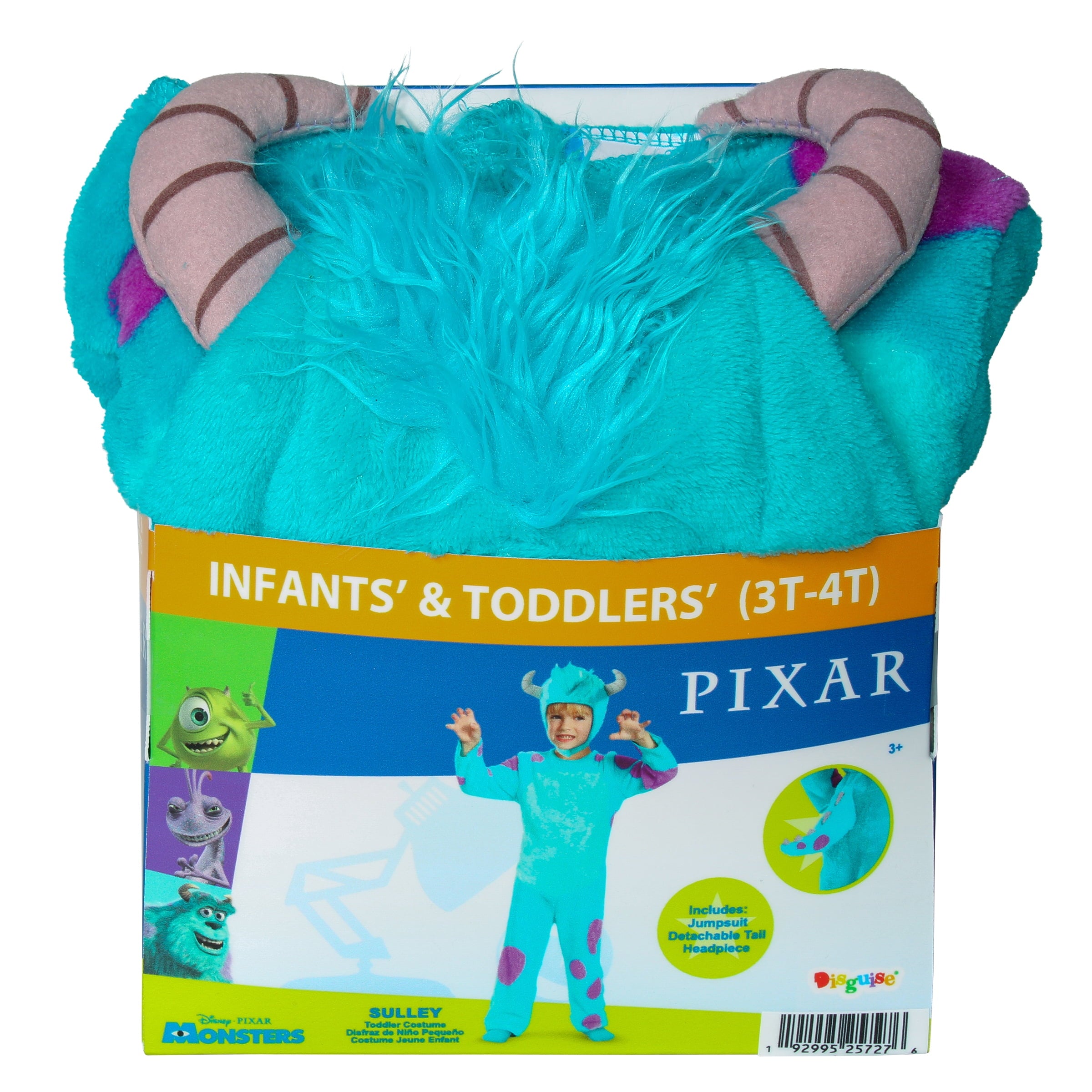 Disney Monsters Inc. Sulley Halloween Costume for Children, Toddlers Size 3T-4T, by Disguise