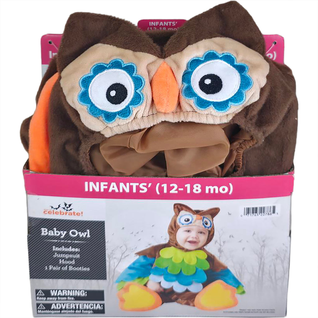 Baby Owl Halloween Costume for Infant, Size 6-12M, by Way to Celebrate