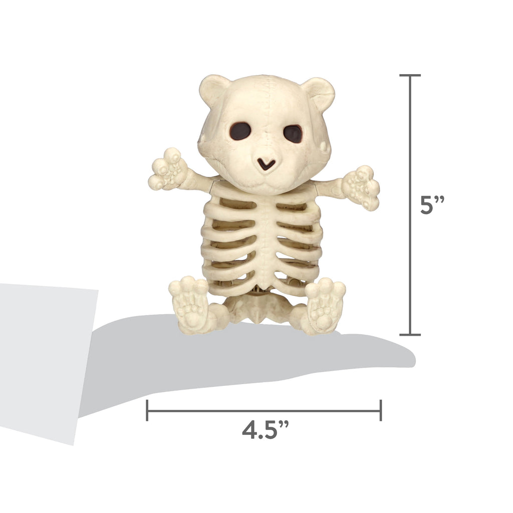 Faux Skeleton Bear Decoration, 5", Halloween by Way To Celebrate