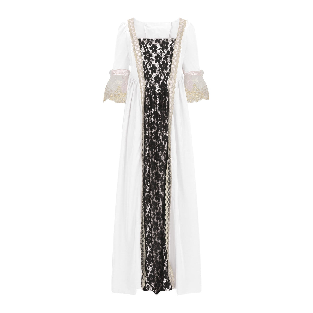 UPPADA Plus Size Victorian Dress for Women Lace Up Flare Sleeve Ball Gown with Corset Evening Party Maxi Gowns Vintage Cocktail Dress Wedding Dresses Early
