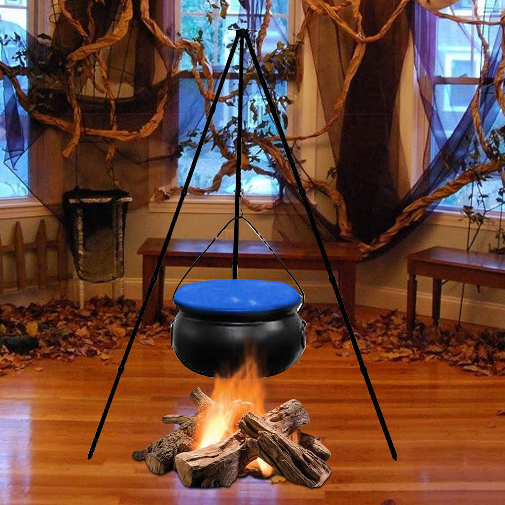 Muecwrye Halloween Decorations Outdoor, Halloween Clearance! Halloween Witches Cauldron with Lights, DIY Bubbling Cauldron Set Decor for Home Porch Outside, Halloween Party Supplies( Without Tripod)