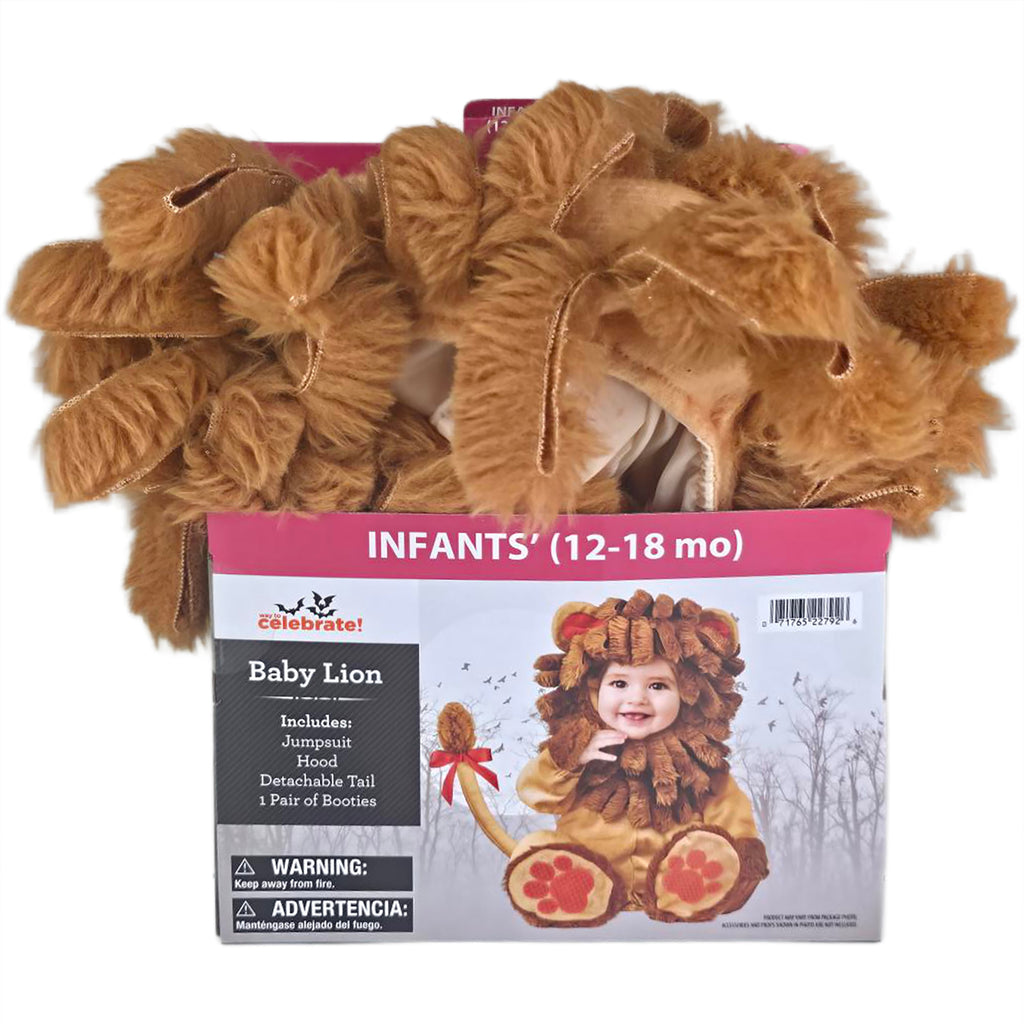Baby Lion Halloween Costume for Infant, Size 12-18M, by Way to Celebrate
