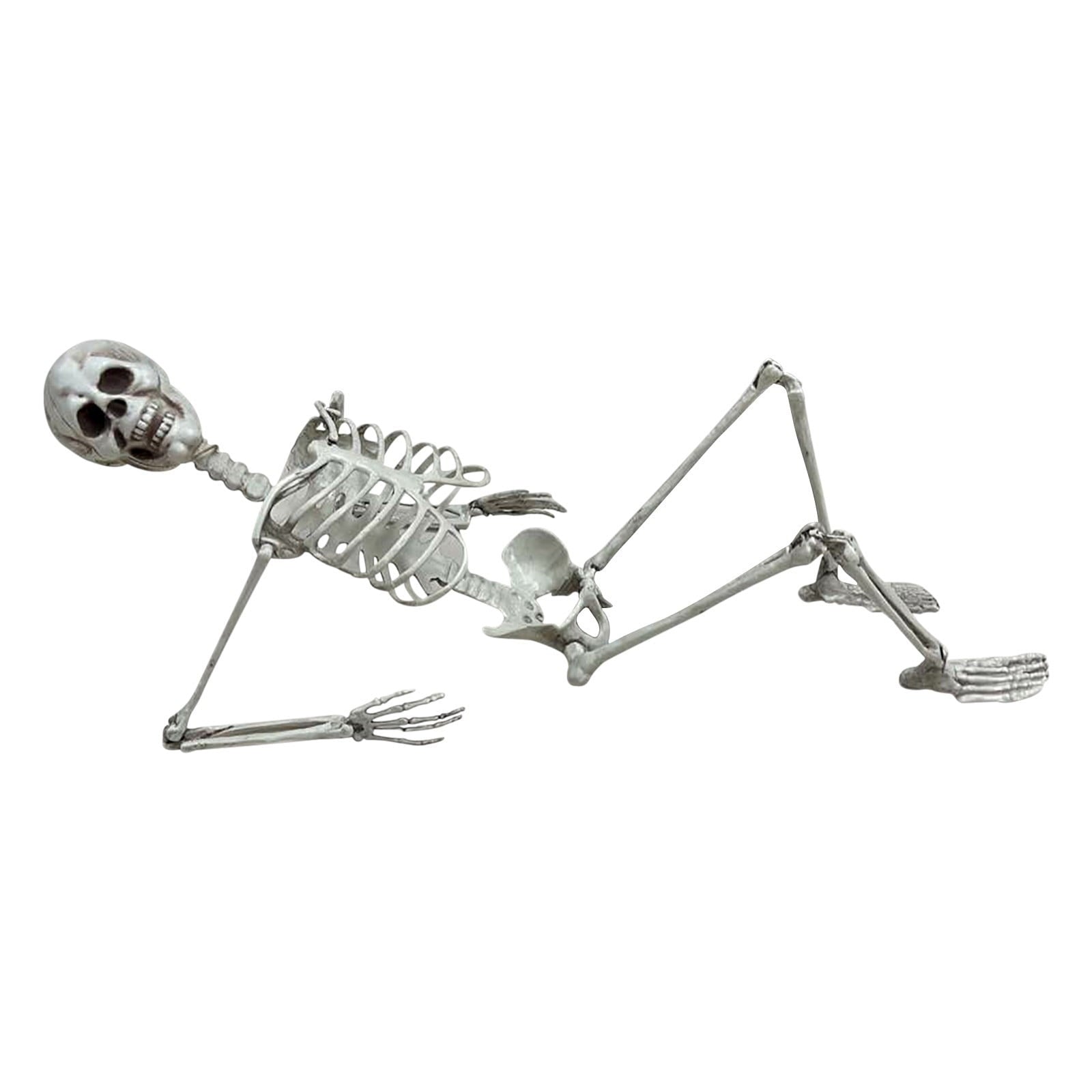 Halloween Skeleton Snake Prop Realistic Scary Serpent Decorative Ornament, Spooky Scene Setup Skeleton Decor Haunted House Party Prop, Home Shop Display Halloween Skeleton Holiday Ornament Gift