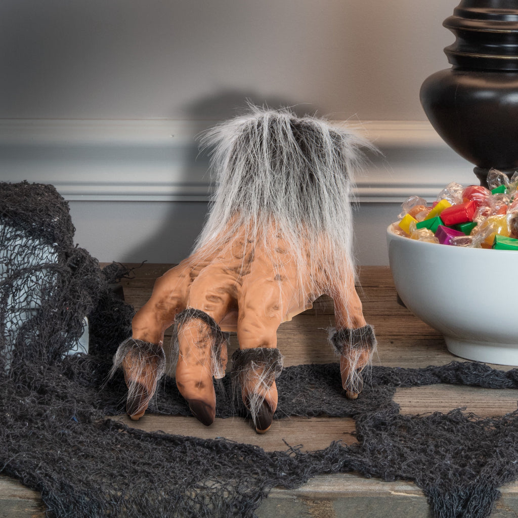 Battery-Operated Animated Wolf Hand, Brown, 7.5", Halloween by Way To Celebrate