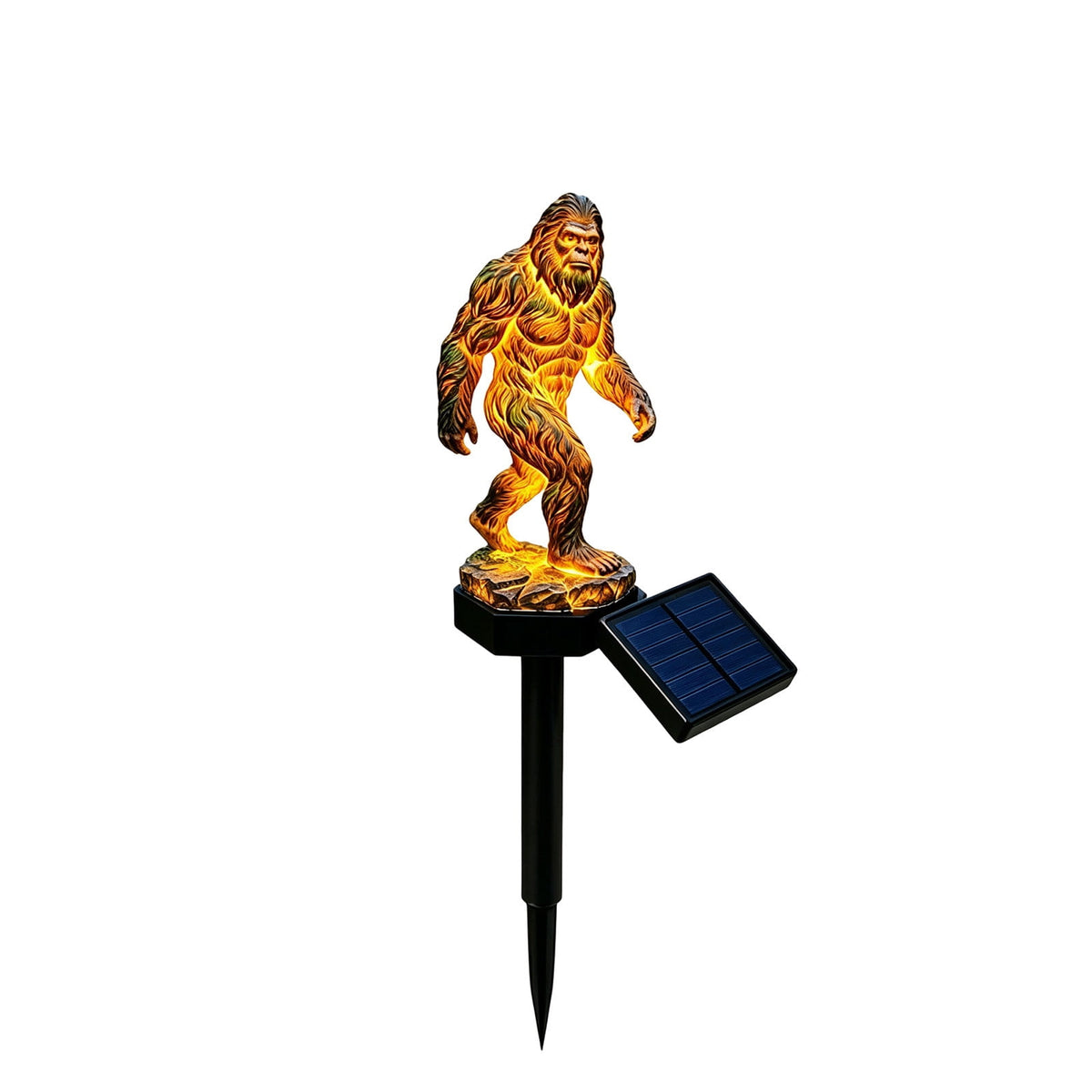 Clearance! Highland Cow Solar Garden Light, 18in Garden Statue with LED Glow, Waterproof Outdoor Yard Decor Stake, Resin Lawn Pathway Light for Backyard Patio Porch Halloween Gift
