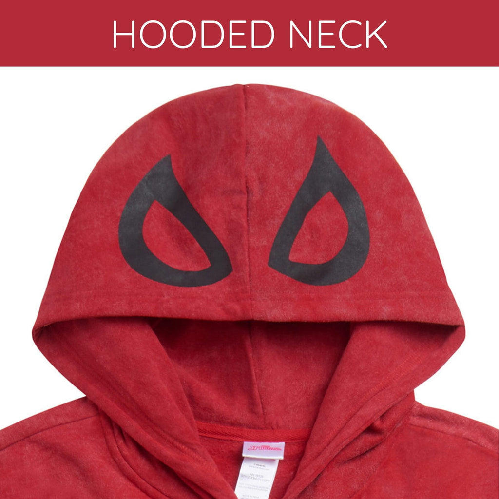 Marvel Spider-Man Adult Men or Women Cosplay Fleece Zip-Up Hoodie Miles Morales Charcoal