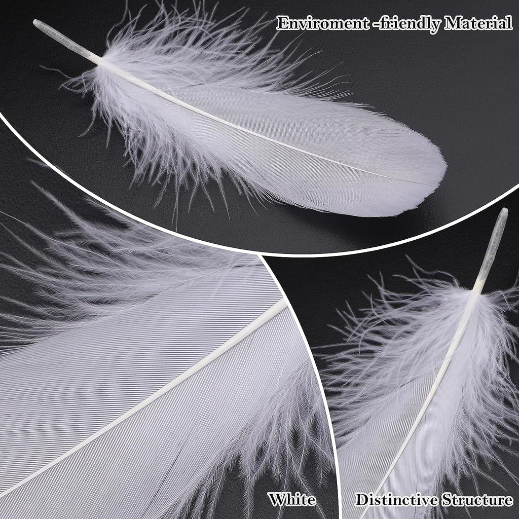 600PCS Red Feathers, 3-4.7 inch Feathers Bulk for DIY Crafts Wedding Halloween Costume Party Decorations Dream Catcher Supplies