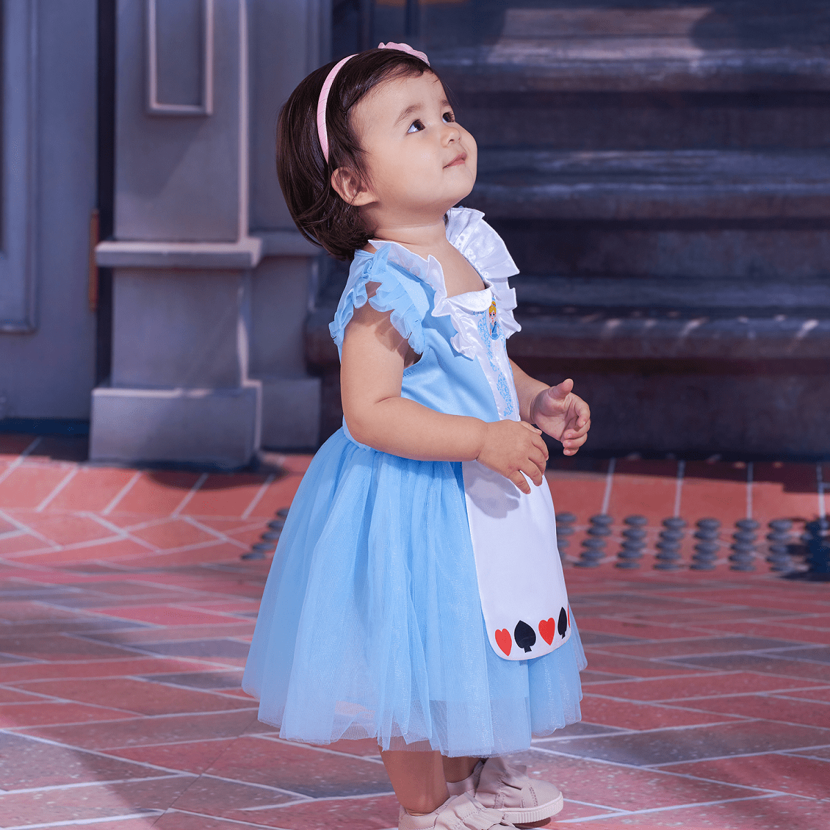 IKALI Baby Girls Princess Costume Dress up Clothes, Toddler Tutu Blue Outfit for Birthday Party 6M-4T