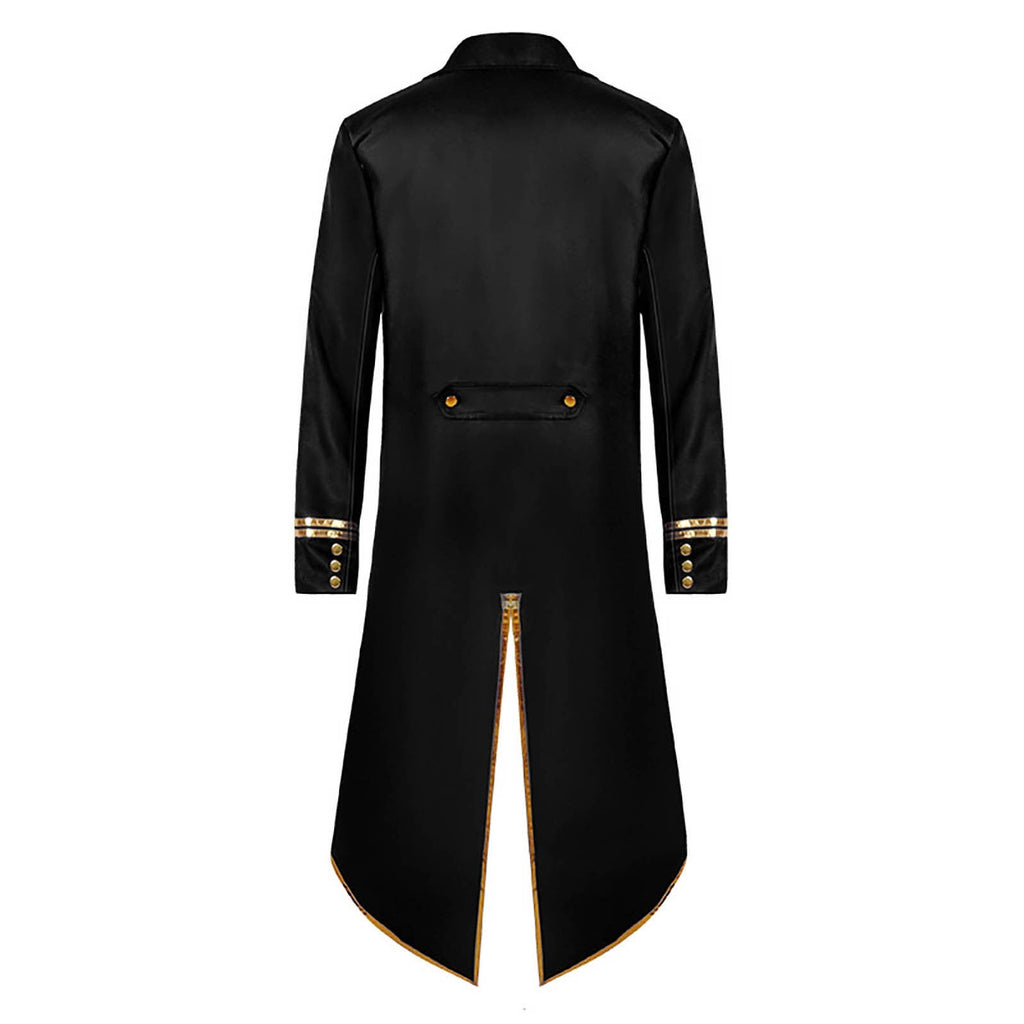 Men Clearance LYXSSBYX Mens Jackets Fall Fashion Halloween Men's Costume Men's Mid Length Retro Tuxedo Costume