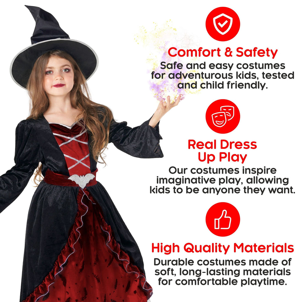 Morph Costumes Red Witch Costume For Girls Witch Costume Kids Halloween Witch Costumes For Girls Witch Costume Kids Girls M