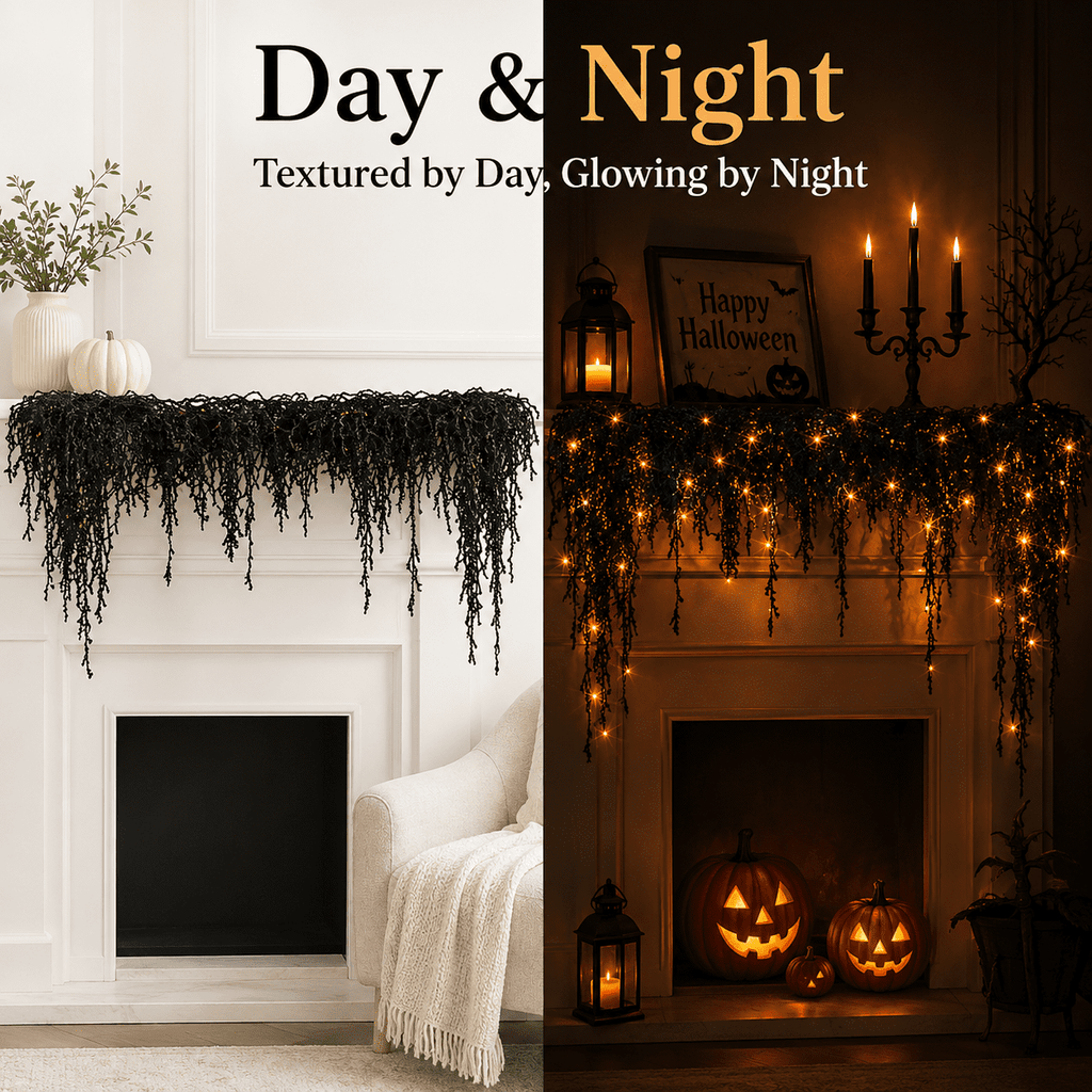 Diceymbol Halloween Decorations and Fall Decor, Halloween Venue Decoration Ghost Props LED Illuminated Ghost Decorations for Tabletop, Mantel, Shelf Indoor Outdoor 9.05 inch