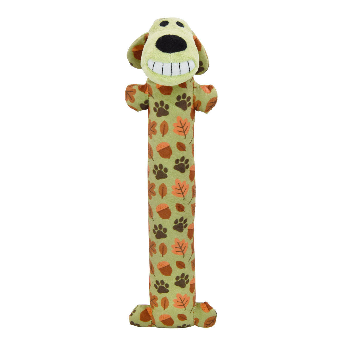 Multipet Fall Pattern 12” Smiling Dog 2pc Dog Toy Value Pack