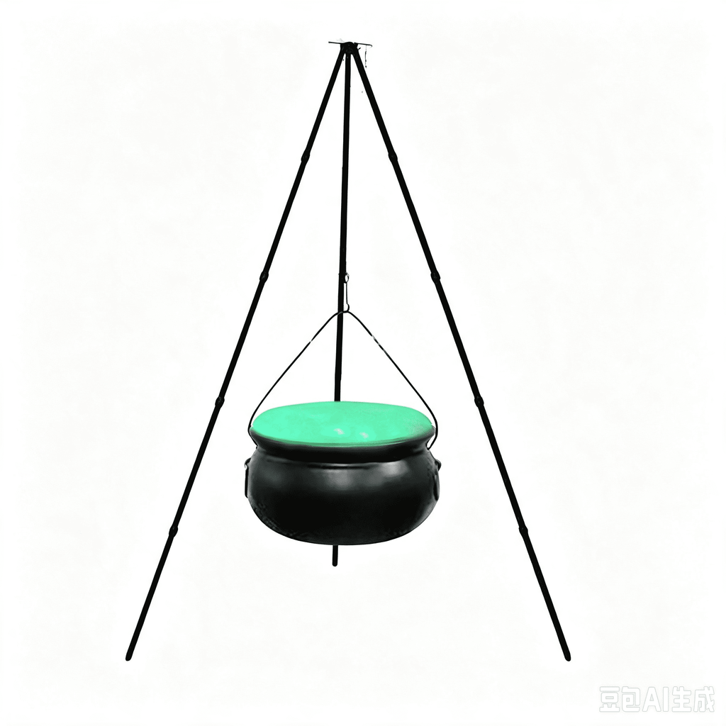 Muecwrye Halloween Decorations Outdoor, Halloween Clearance! Halloween Witches Cauldron with Lights, DIY Bubbling Cauldron Set Decor for Home Porch Outside, Halloween Party Supplies( Without Tripod)