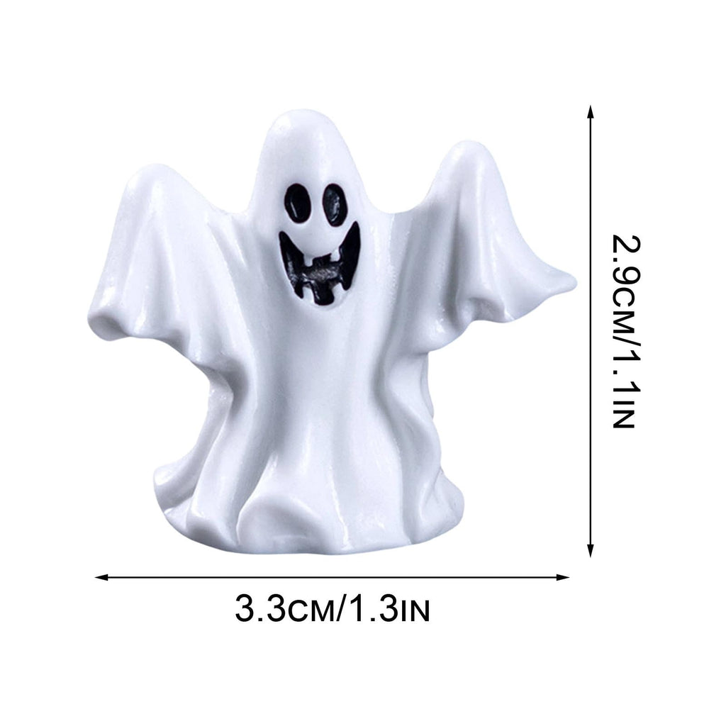 PEIBang Halloween Miniature Ghost Figurine 3.15 in Scary Resin Decor for Tabletop Shelf Display with Realistic Textures Dark-Tone Halloween Decoration