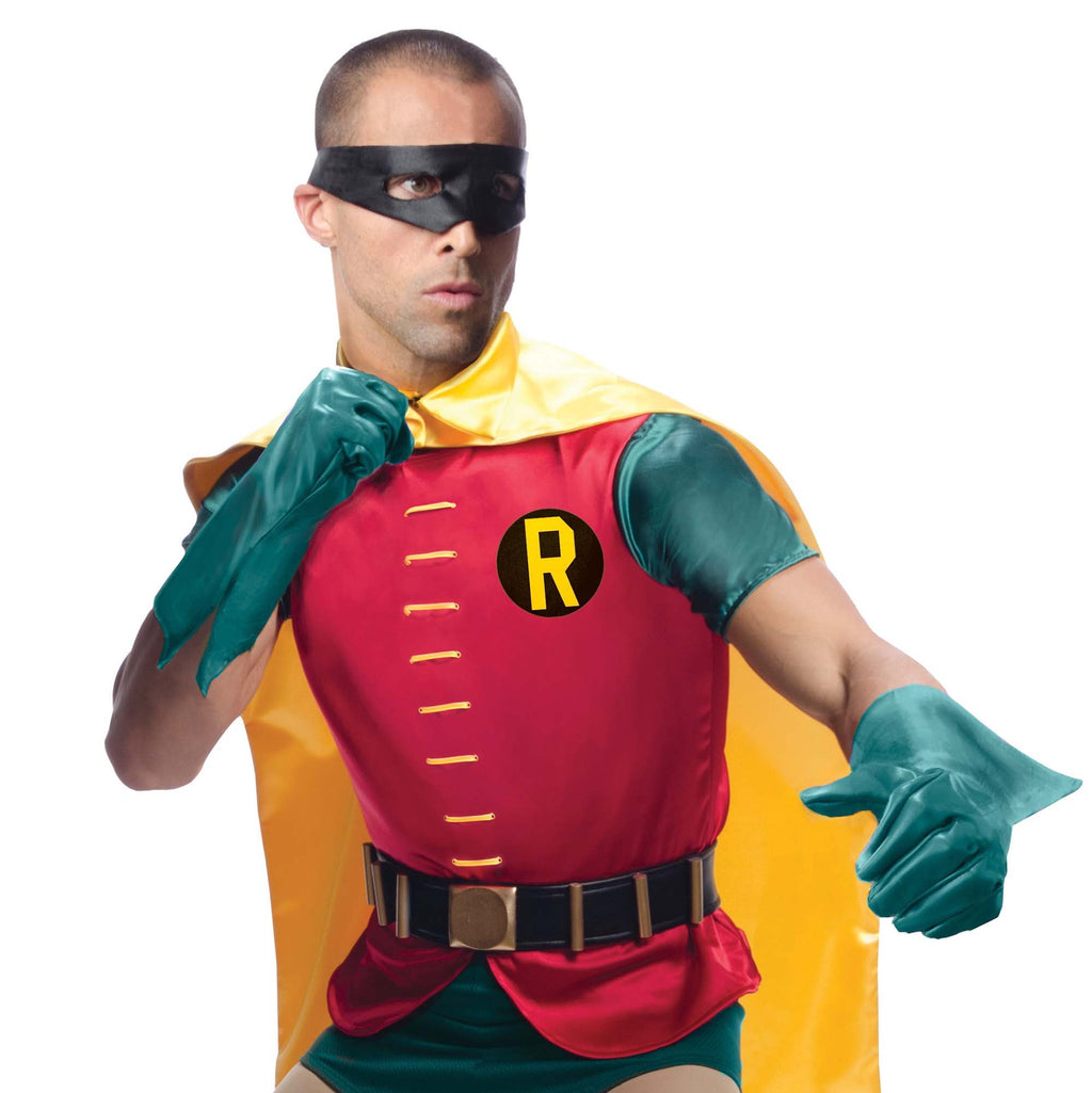 DC Comics 1966 Robin Grand Heritage Costume for Adults by Rubies, Men's One Size
