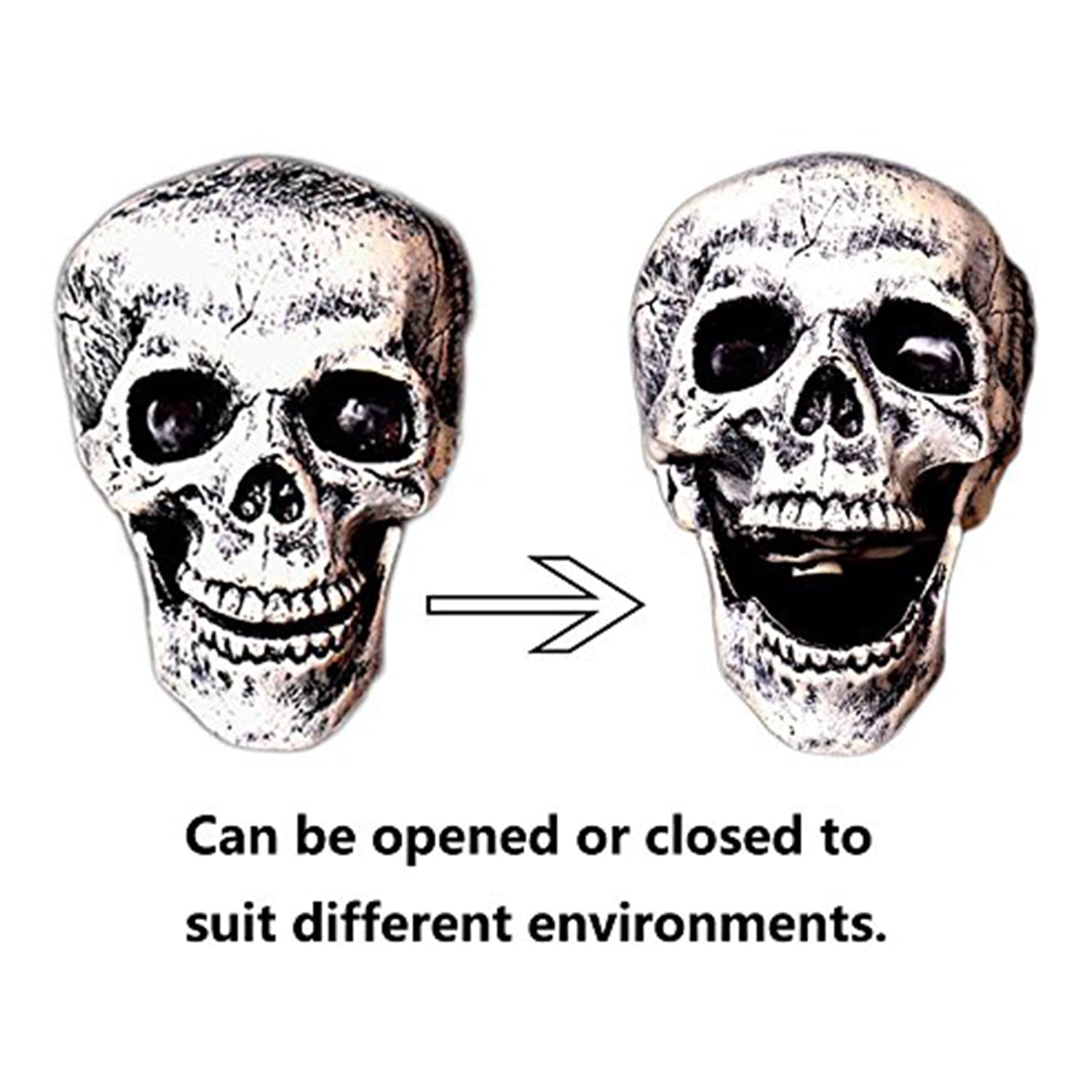 Halloween Skeleton Stakes, Realistic Skull & Skeleton Hand Yard Stakes for Outdoor Graveyard Lawn Garden Party Decor