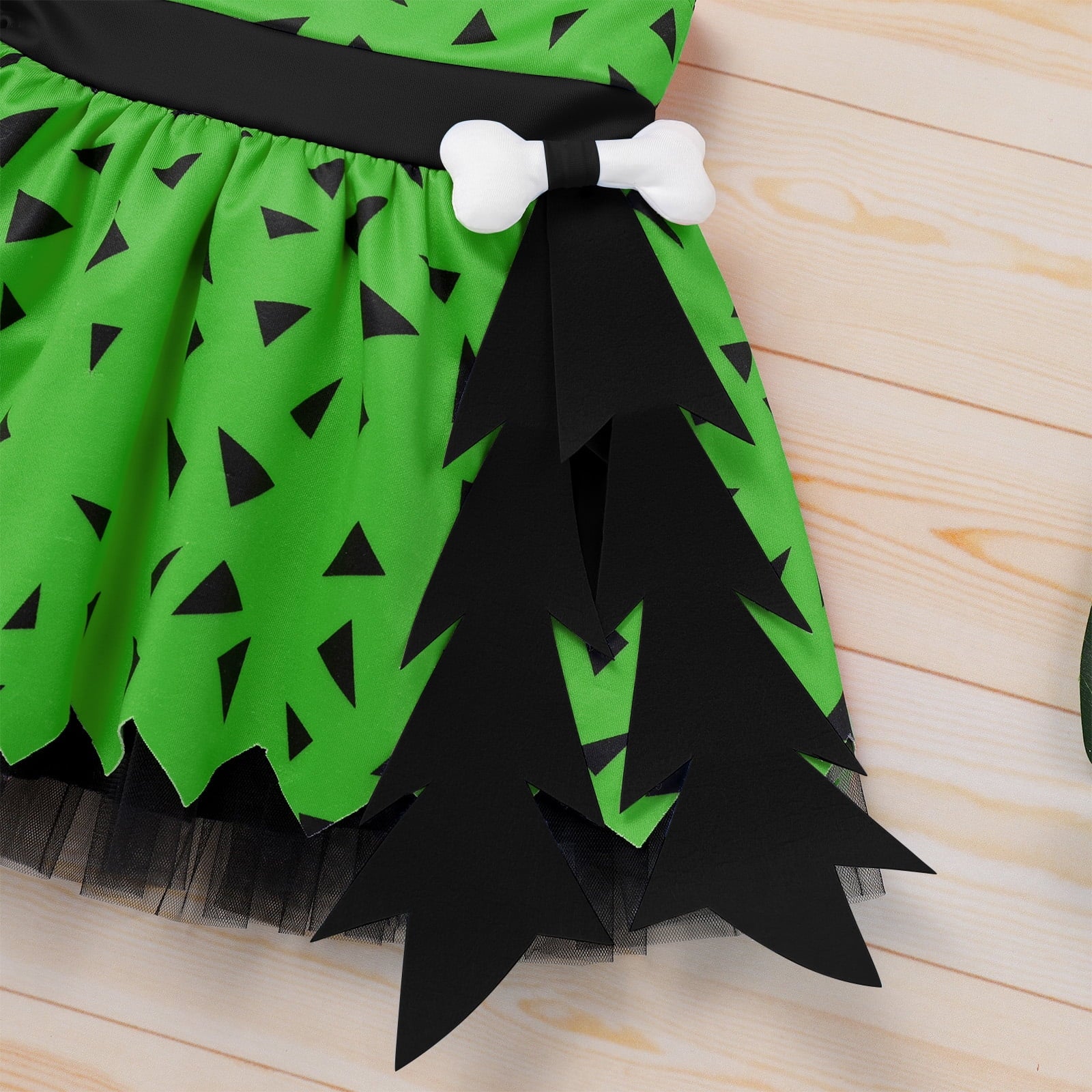 IWEMEK Girls Dress Cosplay Cavegirl Costume for Infant Girl Cute Casual Summer Comfy Tutu Stone Age Themed Birthday Outfit