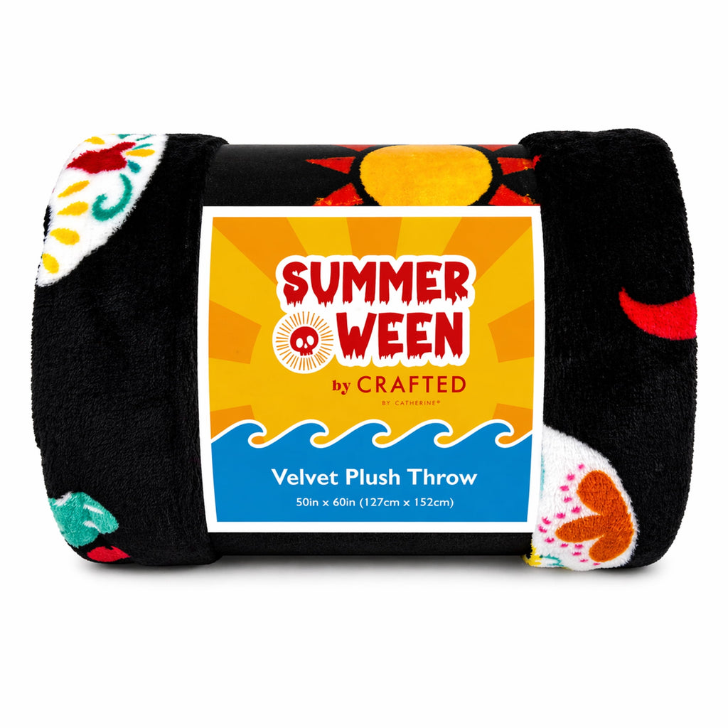 Summerween Oversize Super Soft Plush Throw Blankets, Summer Patio Pool Halloween Throws, RETIREMENT GHOST