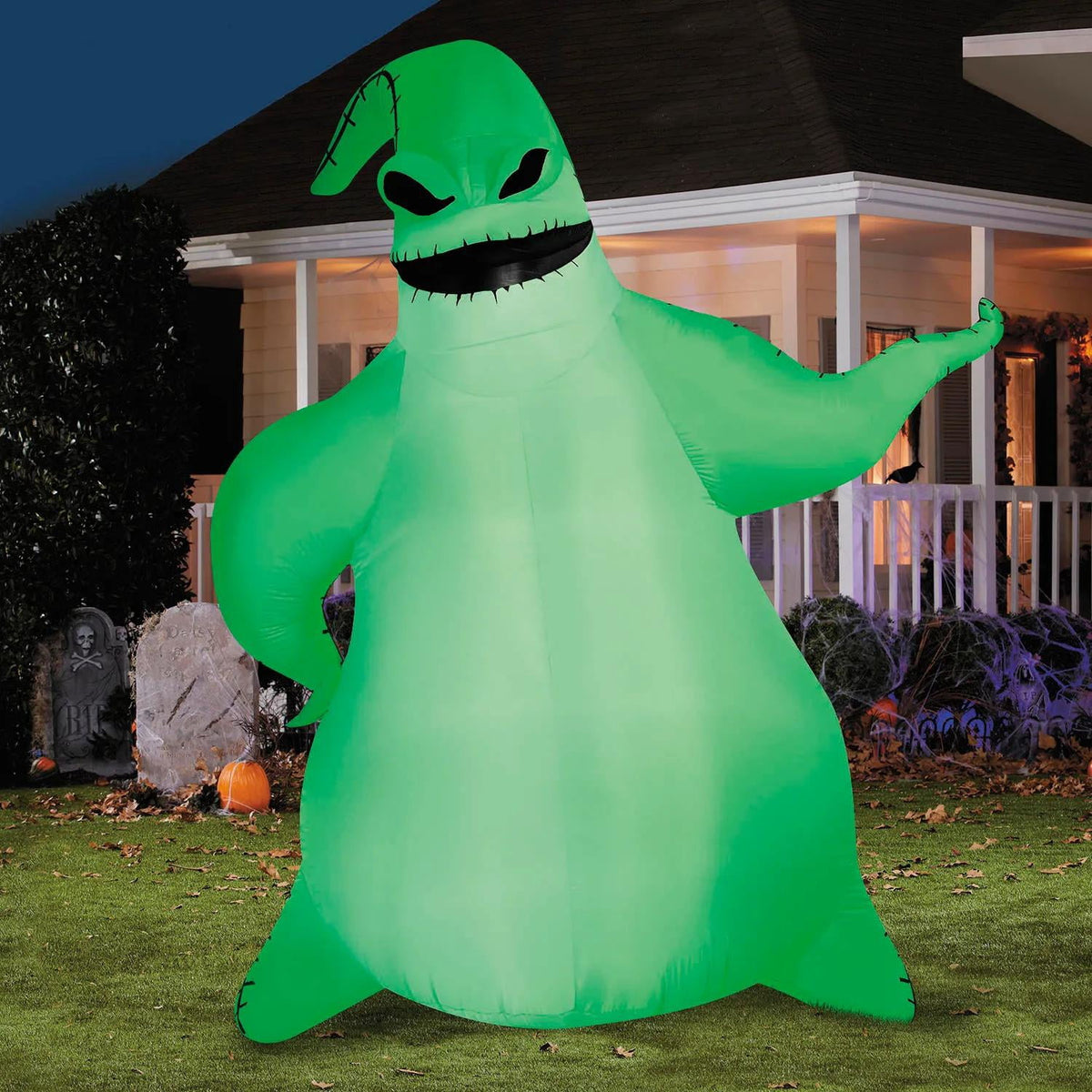Disney Men's Oogie Boogie Giant Halloween Costume Inflatable - Purple X-Large