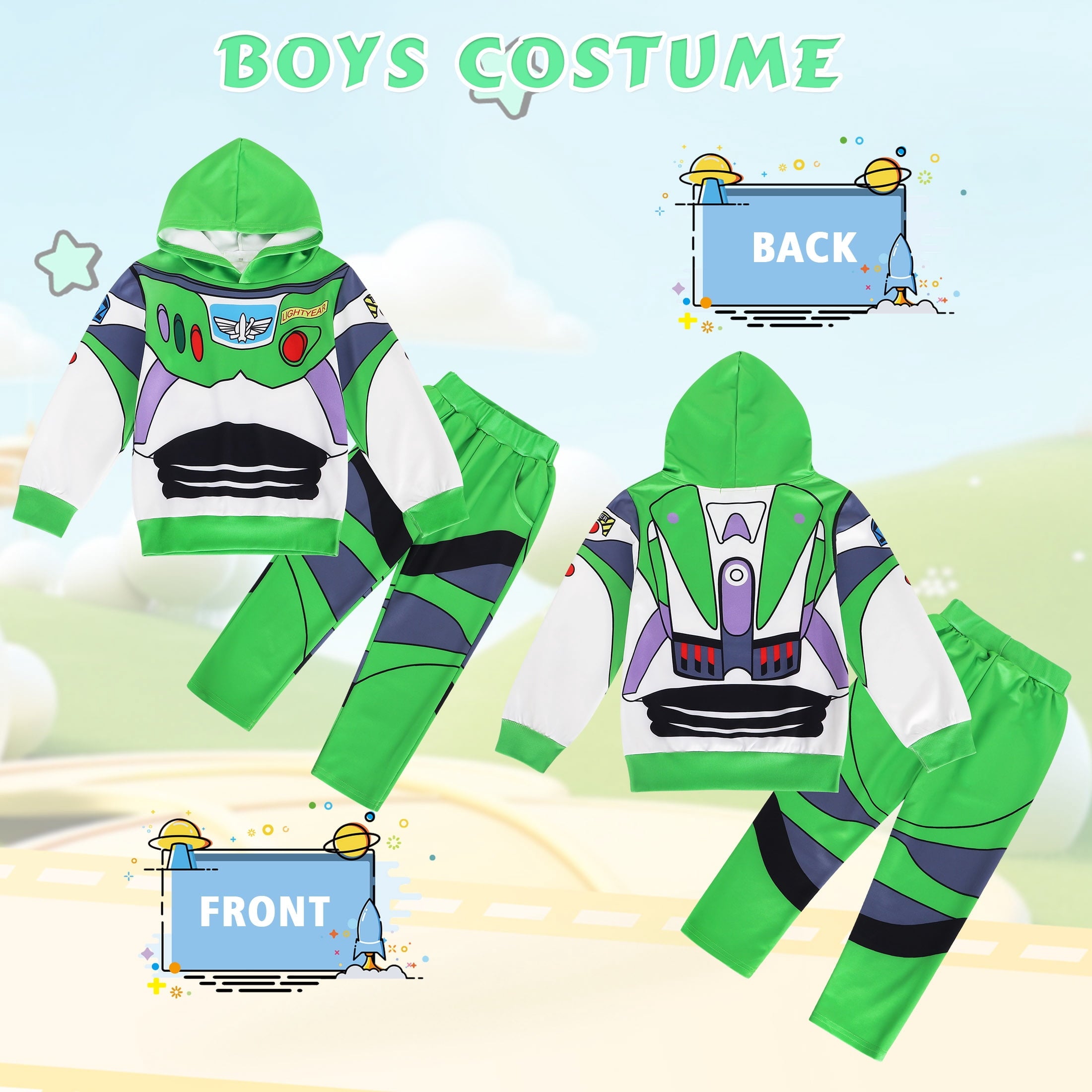 Marendyee Princess dress up for Kids Halloween Costume Toddler Christmas Birthday Gift for Boys Cosplay Outfits