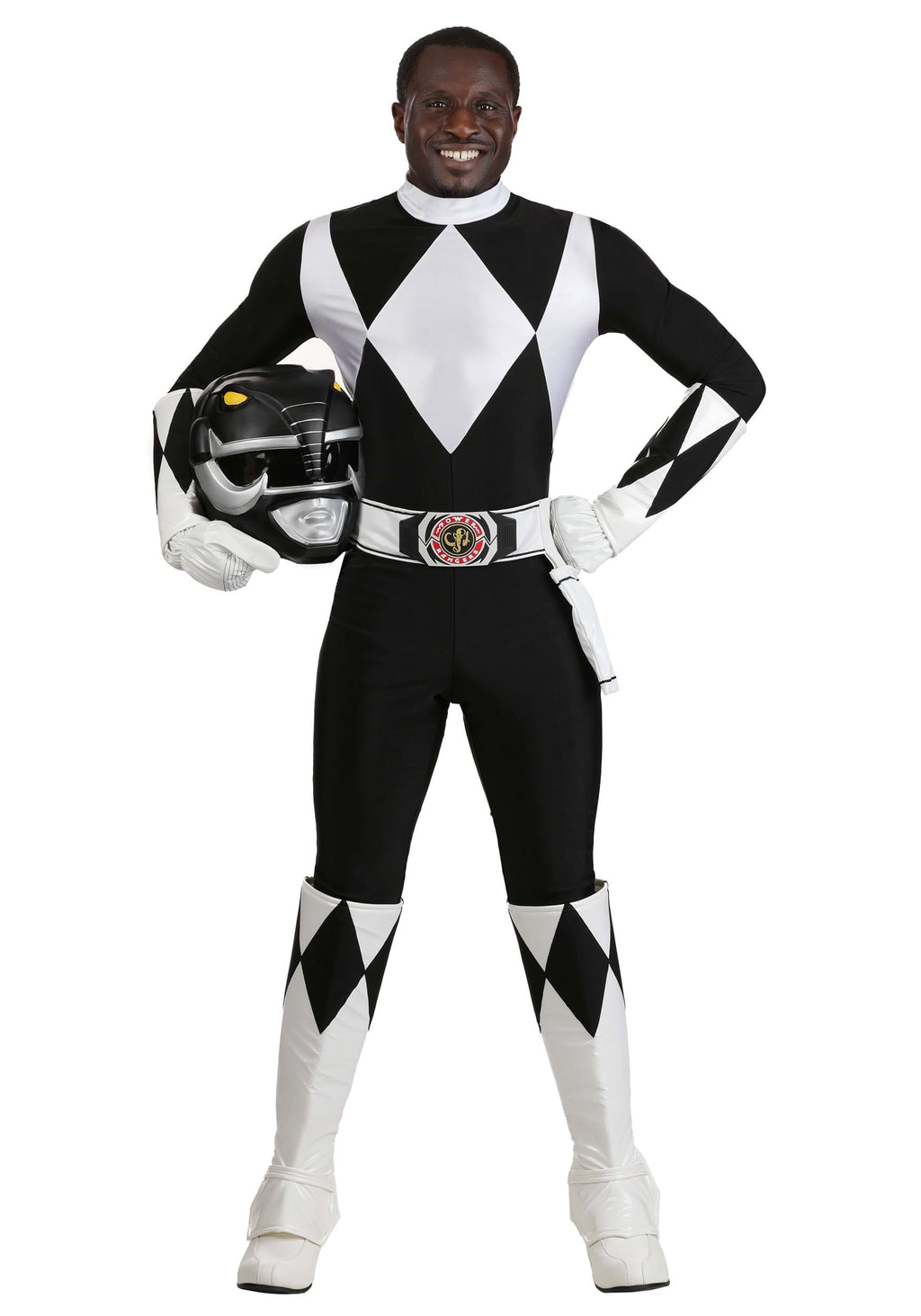 Men's Authentic Power Rangers Black Ranger Costume
