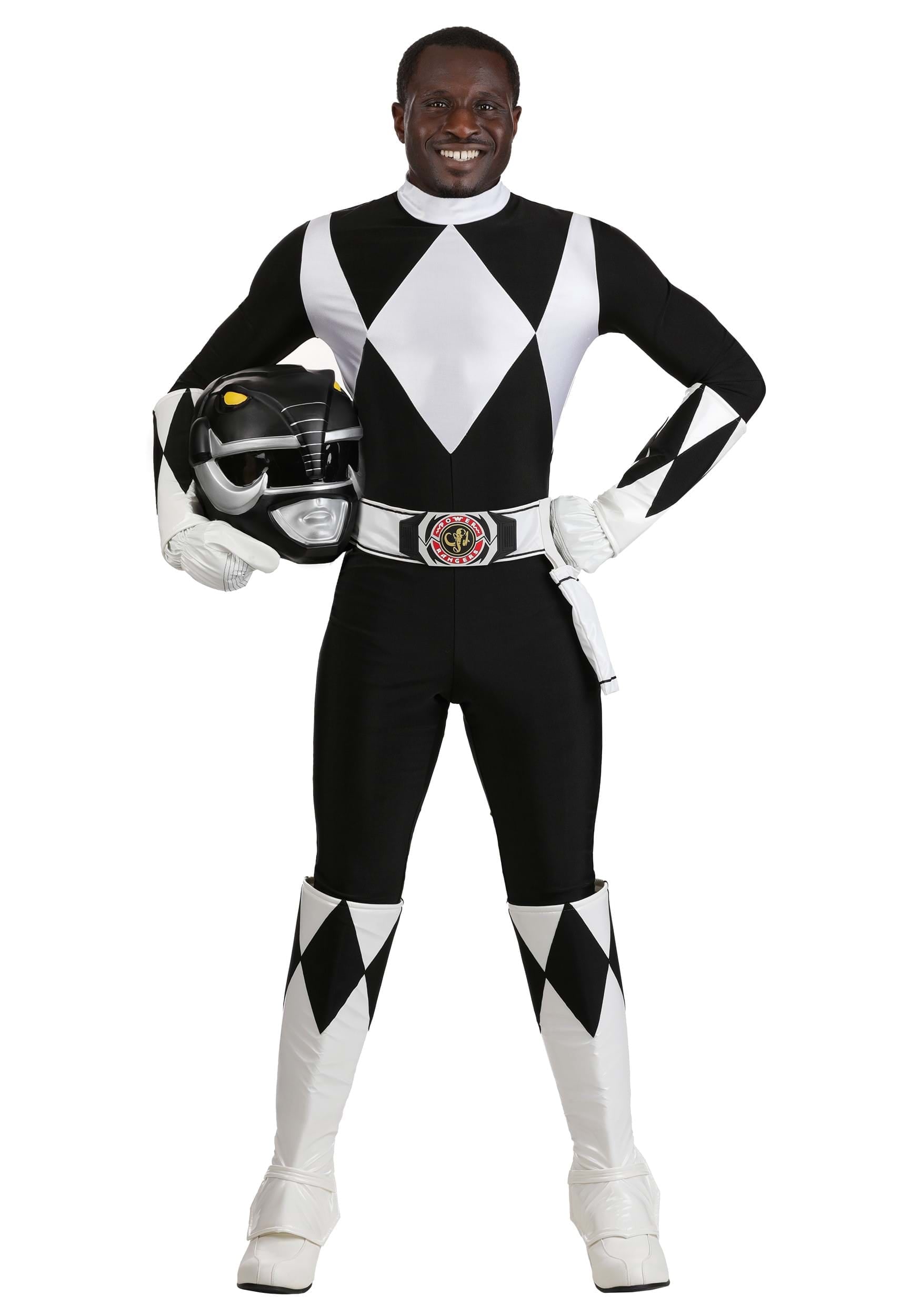 Men's Authentic Power Rangers Black Ranger Costume