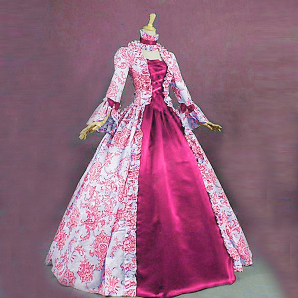 DDAPJ pyju Medieval Dress for Women Evening Masquerade Ball Gowns Vintage 1700S Victorian Renaissance Costume Green XXXXXL