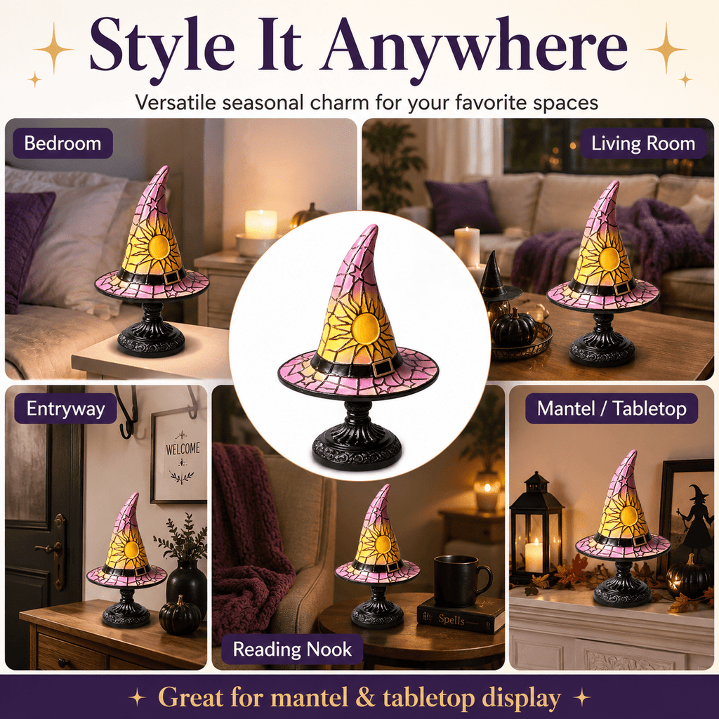 Diceymbol Halloween Decorations and Fall Decor, Halloween Venue Decoration Ghost Props LED Illuminated Ghost Decorations for Tabletop, Mantel, Shelf Indoor Outdoor 9.05 inch